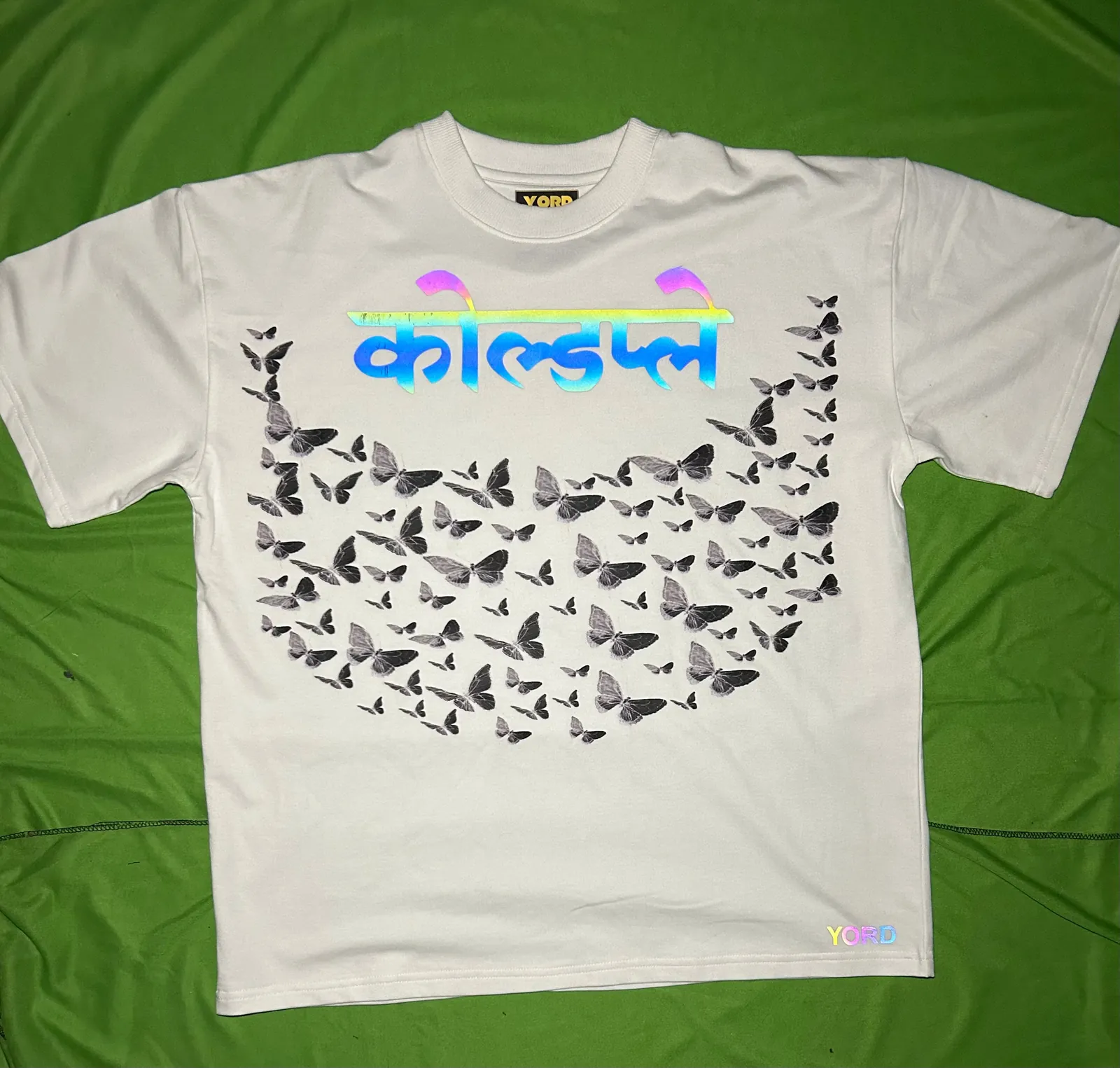 ['Coldplay Reflective Oversized T-Shirt butterfly reflective by YORD (T-Shirts)']