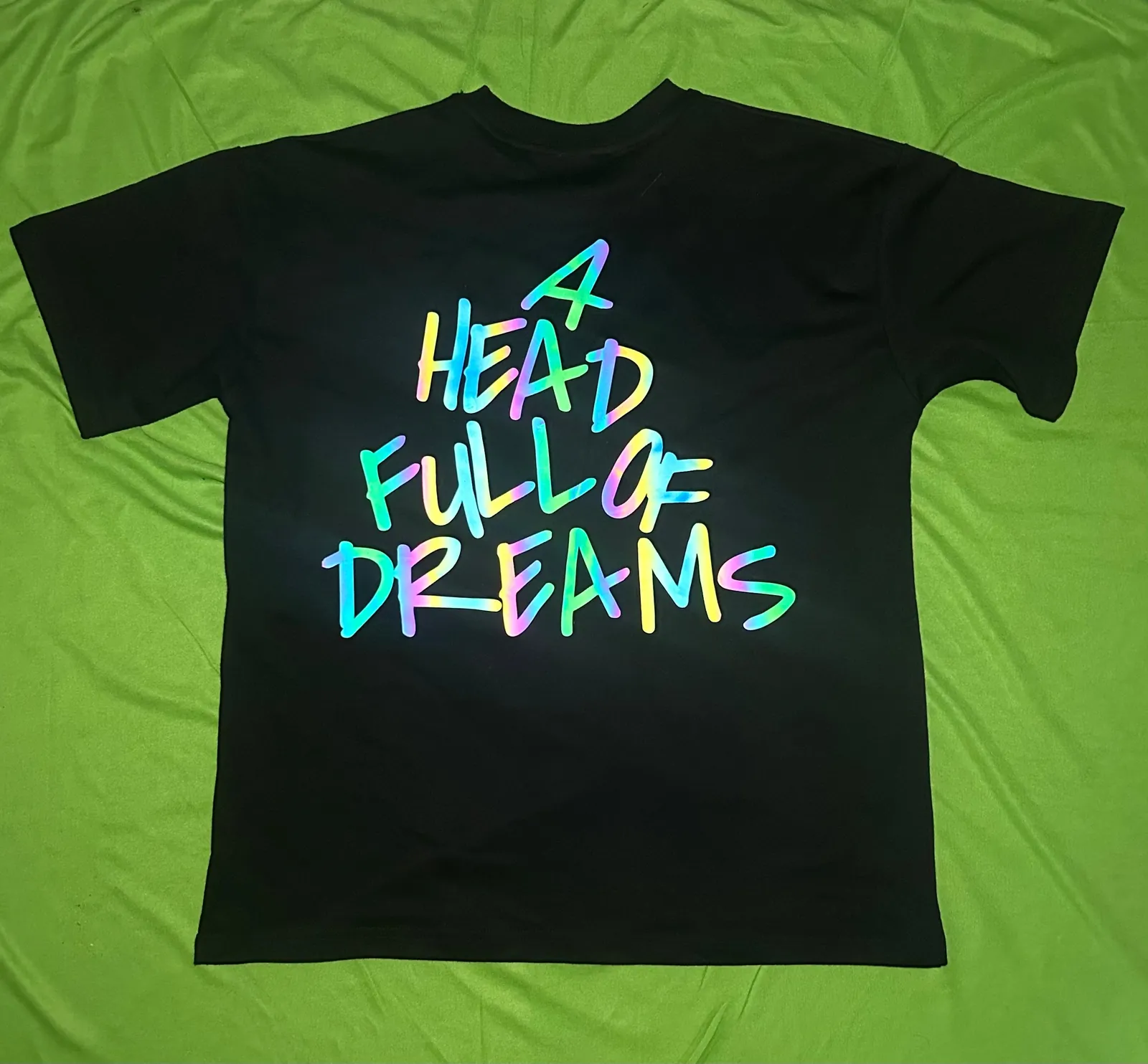 ['Coldplay A head full of dreams French Terry Rainbow Reflector T-Shirt by YORD (T-Shirts) - photo 1 of 3', 'Coldplay A head full of dreams French Terry Rainbow Reflector T-Shirt by YORD (T-Shirts) - photo 2 of 3', 'Coldplay A head full of dreams French Terry Rainbow Reflector T-Shirt by YORD (T-Shirts) - photo 3 of 3']