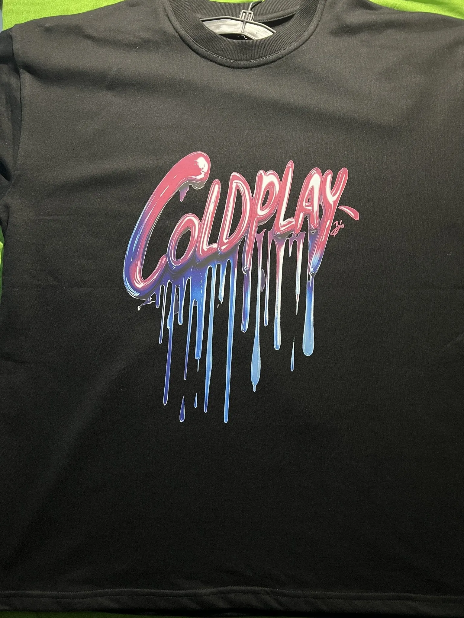 ['Coldplay Oversize French Terry Cotton T-Shirt (240 GSM) - Premium Luxury Concert Wear by YORD (T-Shirts)']