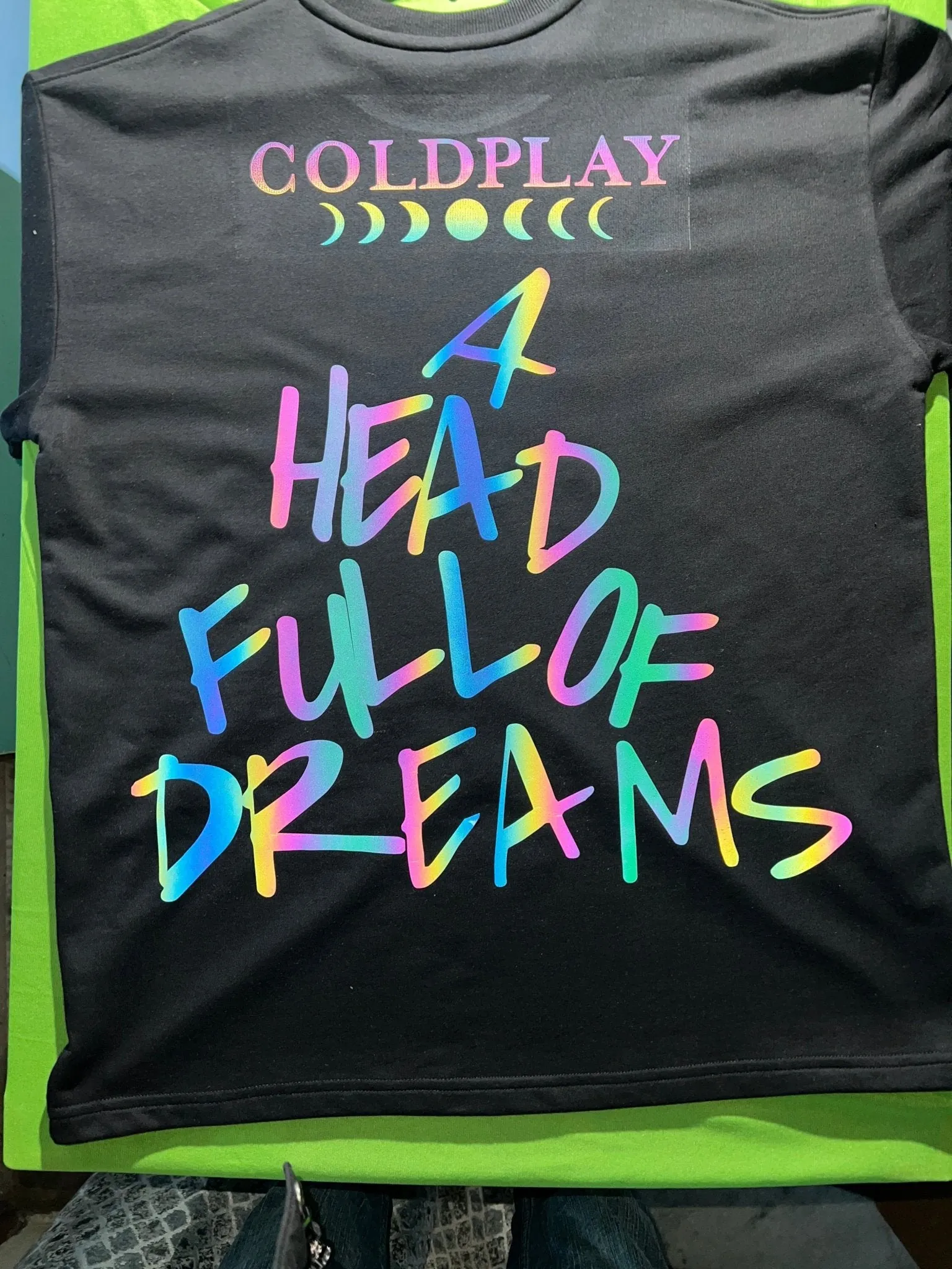 ['Coldplay Oversize French Terry Cotton  Reflective T-shirt - Premium Luxury Concert Wear by YORD (T-Shirts)']