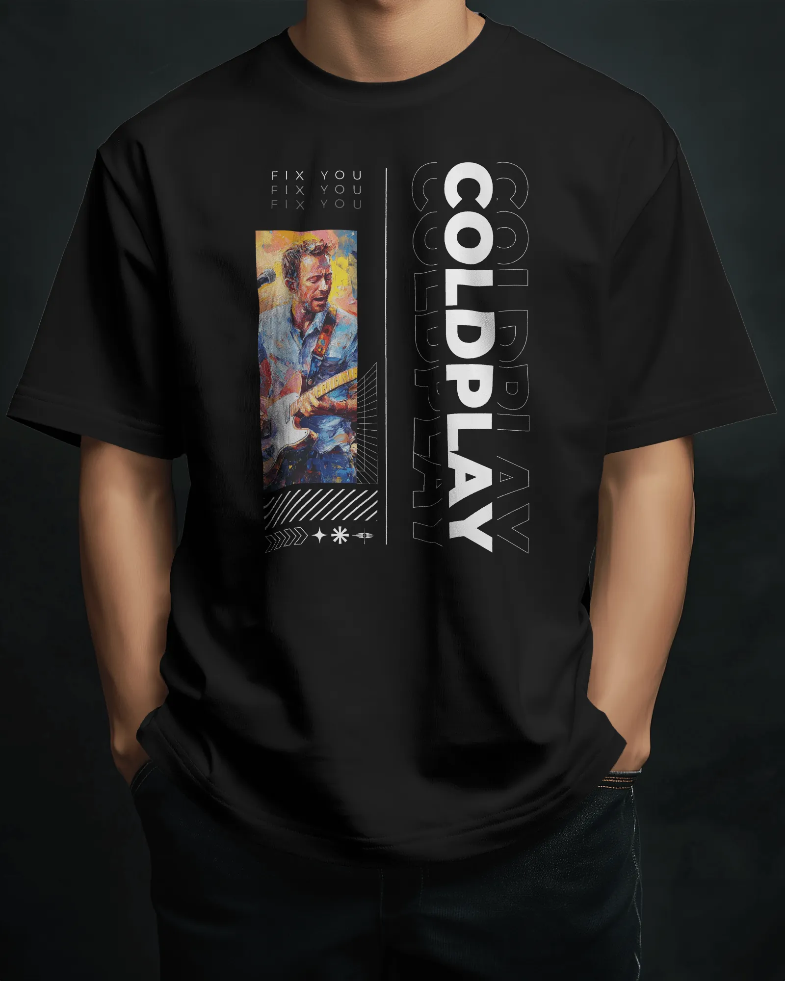 ['Coldplay Premium Oversized French Terry Cotton T-Shirt – "Fix You" Concert Edition (240 GSM) by YORD (T-Shirts) - photo 1 of 9', 'Coldplay Premium Oversized French Terry Cotton T-Shirt – "Fix You" Concert Edition (240 GSM) by YORD (T-Shirts) - photo 2 of 9', 'Coldplay Premium Oversized French Terry Cotton T-Shirt – "Fix You" Concert Edition (240 GSM) by YORD (T-Shirts) - photo 3 of 9', 'Coldplay Premium Oversized French Terry Cotton T-Shirt – "Fix You" Concert Edition (240 GSM) by YORD (T-Shirts) - photo 