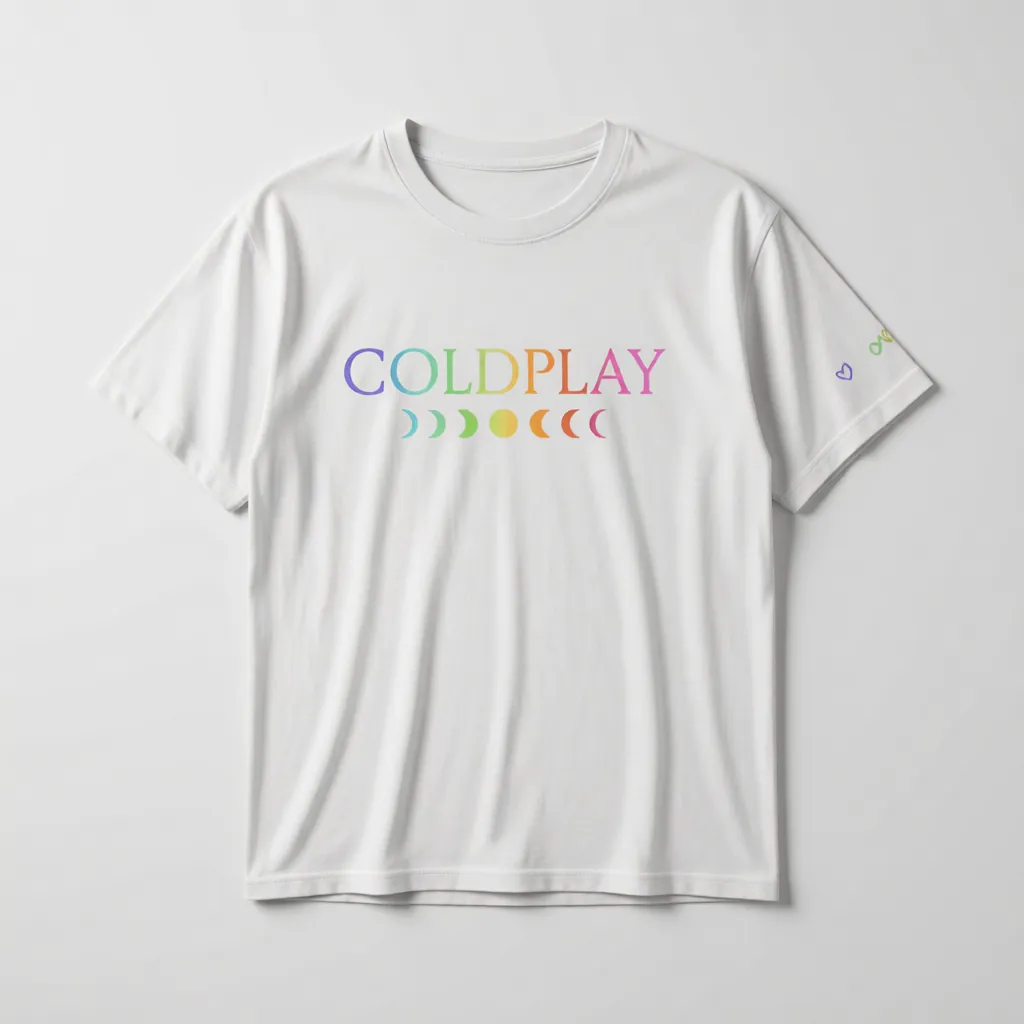 ColdPlay Unisex Color Print T Shirt - alternate view