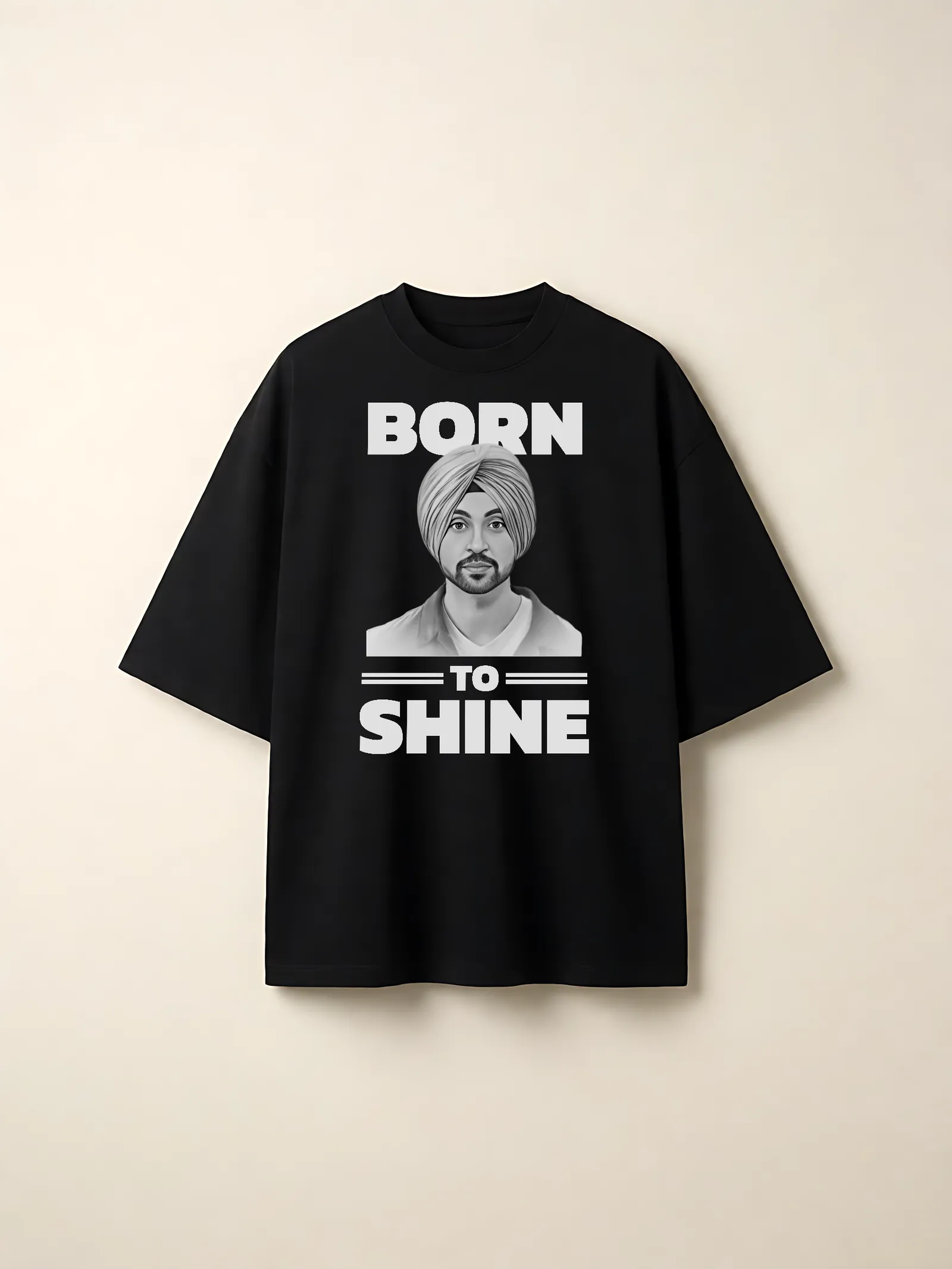 Born To Shine Pencil Portrait Oversized T-Shirt