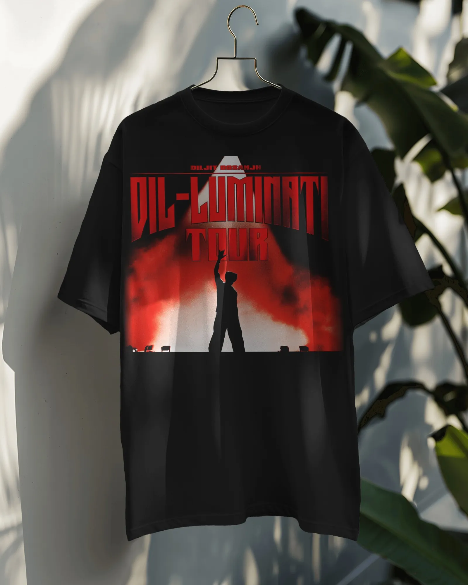 Dil-Luminati Spotlight Oversized T-Shirt — worn shot 4