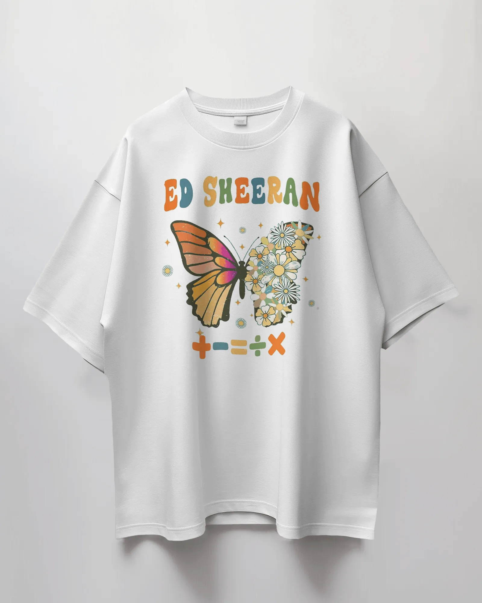 ['Ed Sheeran Butterfly Edition Premium Oversized French Terry Cotton T-Shirt - Limited Concert Series by YORD (T-Shirts) - photo 1 of 3', 'Ed Sheeran Butterfly Edition Premium Oversized French Terry Cotton T-Shirt - Limited Concert Series by YORD (T-Shirts) - photo 2 of 3', 'Ed Sheeran Butterfly Edition Premium Oversized French Terry Cotton T-Shirt - Limited Concert Series by YORD (T-Shirts) - photo 3 of 3']