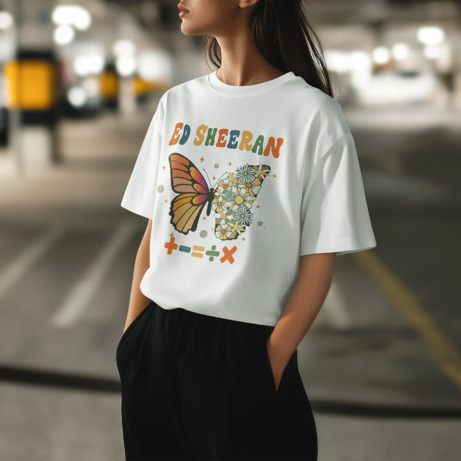 ['Ed Sheeran Butterfly Edition Premium Oversized French Terry Cotton T-Shirt - Limited Concert Series by YORD (T-Shirts) - photo 1 of 3', 'Ed Sheeran Butterfly Edition Premium Oversized French Terry Cotton T-Shirt - Limited Concert Series by YORD (T-Shirts) - photo 2 of 3', 'Ed Sheeran Butterfly Edition Premium Oversized French Terry Cotton T-Shirt - Limited Concert Series by YORD (T-Shirts) - photo 3 of 3']