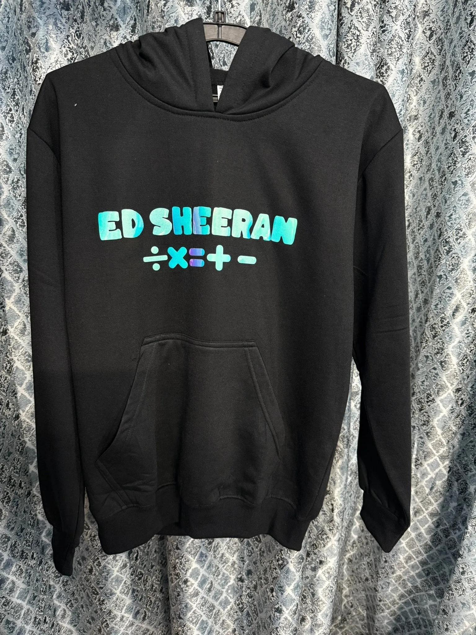 Ed Sheeran Limited Edition Holographic Mathematics Design Glow-in-Dark Premium Hoodie