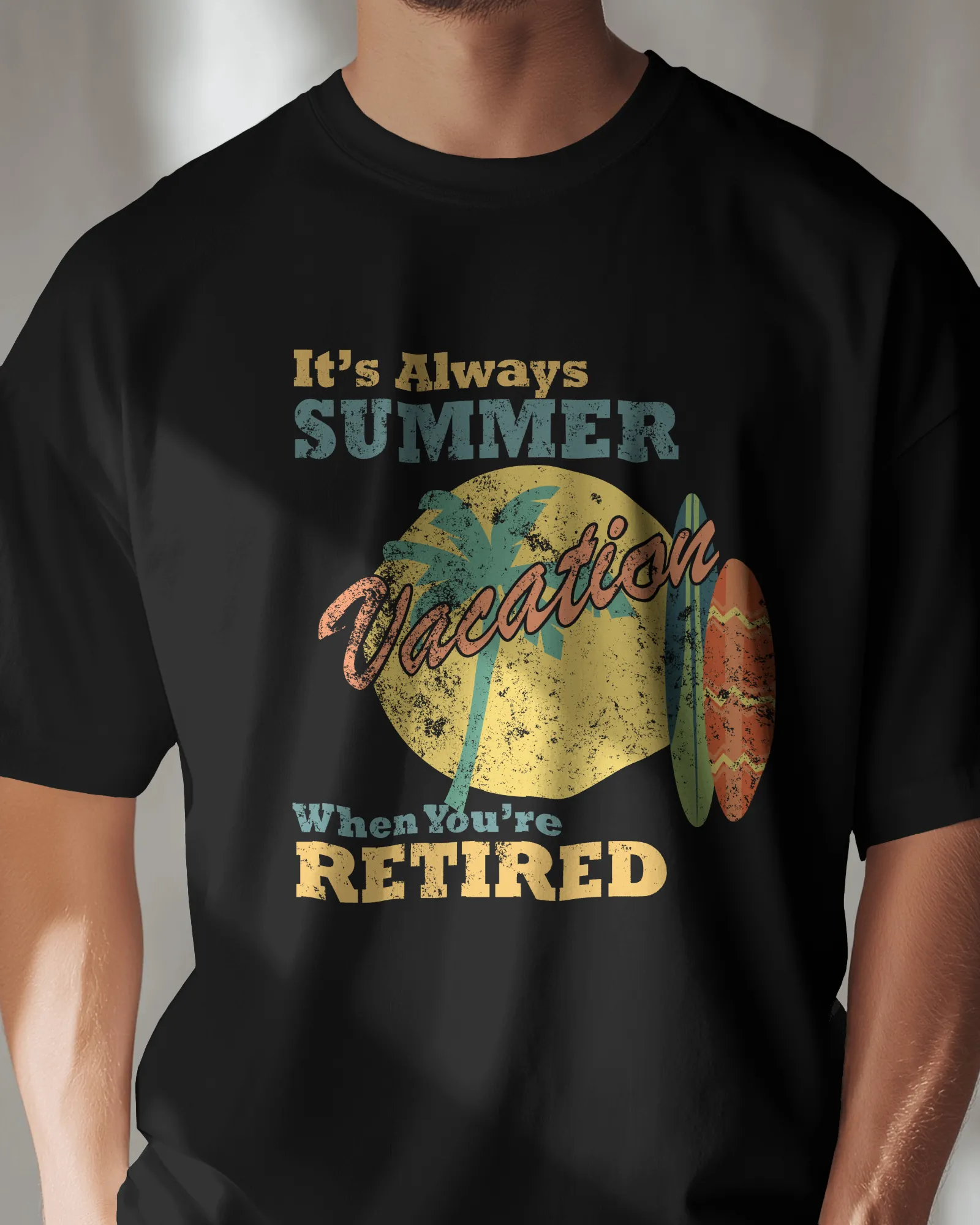 ["Premium 'Always Summer' Retirement Graphic T-Shirt by YORD (T-Shirts) - photo 1 of 5", "Premium 'Always Summer' Retirement Graphic T-Shirt by YORD (T-Shirts) - photo 2 of 5", "Premium 'Always Summer' Retirement Graphic T-Shirt by YORD (T-Shirts) - photo 3 of 5", "Premium 'Always Summer' Retirement Graphic T-Shirt by YORD (T-Shirts) - photo 4 of 5", "Premium 'Always Summer' Retirement Graphic T-Shirt by YORD (T-Shirts) - photo 5 of 5"]