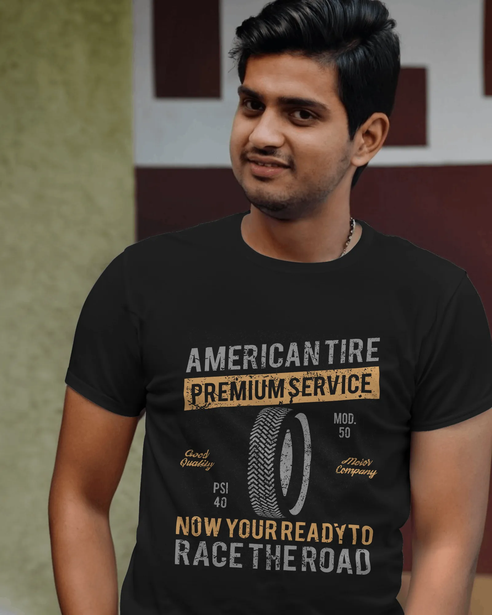 ['Premium American Tire Vintage Racing Graphic T-Shirt by YORD (T-Shirts) - photo 1 of 5', 'Premium American Tire Vintage Racing Graphic T-Shirt by YORD (T-Shirts) - photo 2 of 5', 'Premium American Tire Vintage Racing Graphic T-Shirt by YORD (T-Shirts) - photo 3 of 5', 'Premium American Tire Vintage Racing Graphic T-Shirt by YORD (T-Shirts) - photo 4 of 5', 'Premium American Tire Vintage Racing Graphic T-Shirt by YORD (T-Shirts) - photo 5 of 5']