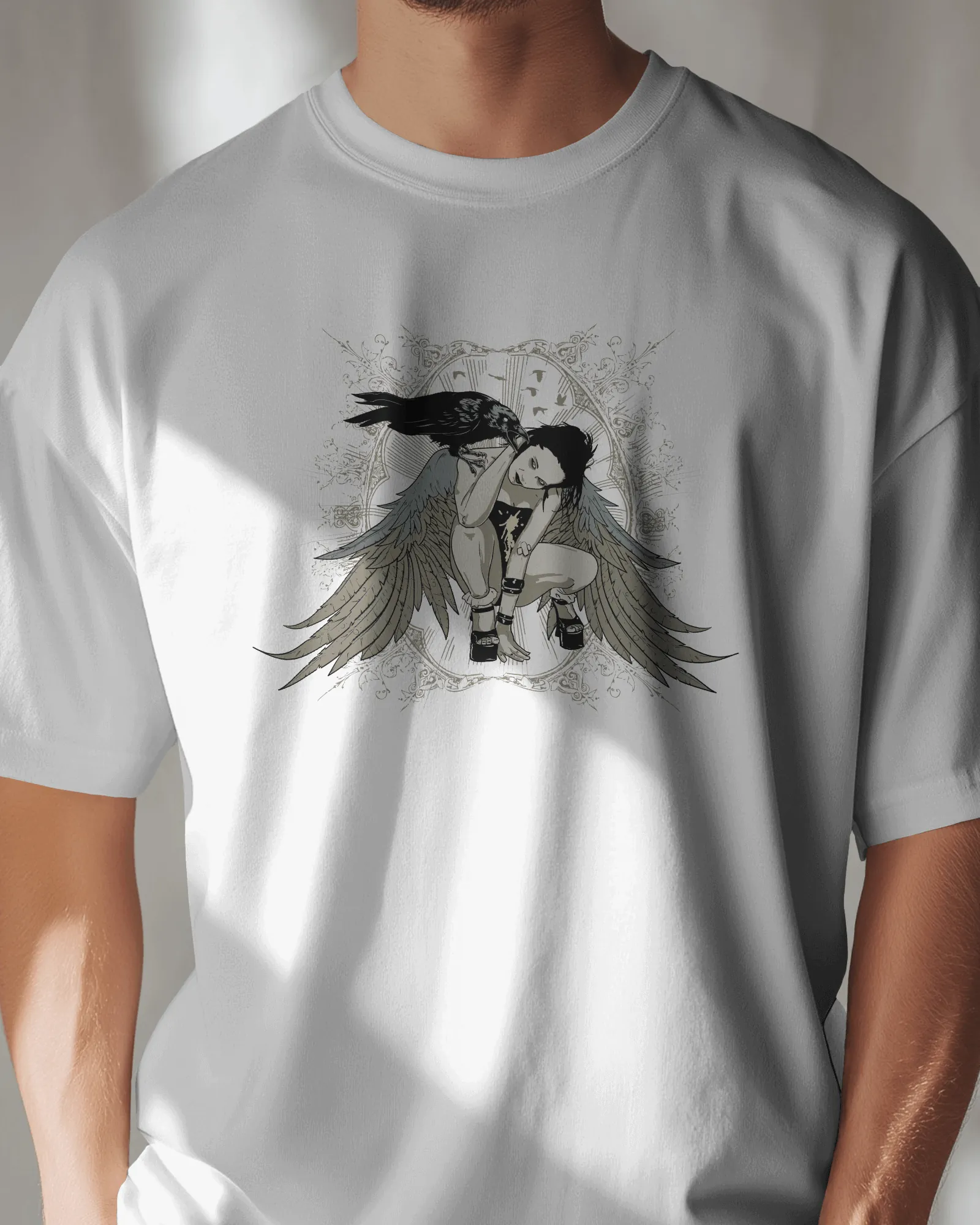 ['Premium Angel Wings Gothic Raven T-Shirt | Limited Edition by YORD (T-Shirts) - photo 1 of 7', 'Premium Angel Wings Gothic Raven T-Shirt | Limited Edition by YORD (T-Shirts) - photo 2 of 7', 'Premium Angel Wings Gothic Raven T-Shirt | Limited Edition by YORD (T-Shirts) - photo 3 of 7', 'Premium Angel Wings Gothic Raven T-Shirt | Limited Edition by YORD (T-Shirts) - photo 4 of 7', 'Premium Angel Wings Gothic Raven T-Shirt | Limited Edition by YORD (T-Shirts) - photo 5 of 7', 'Premium Angel Wings Gothic Rav