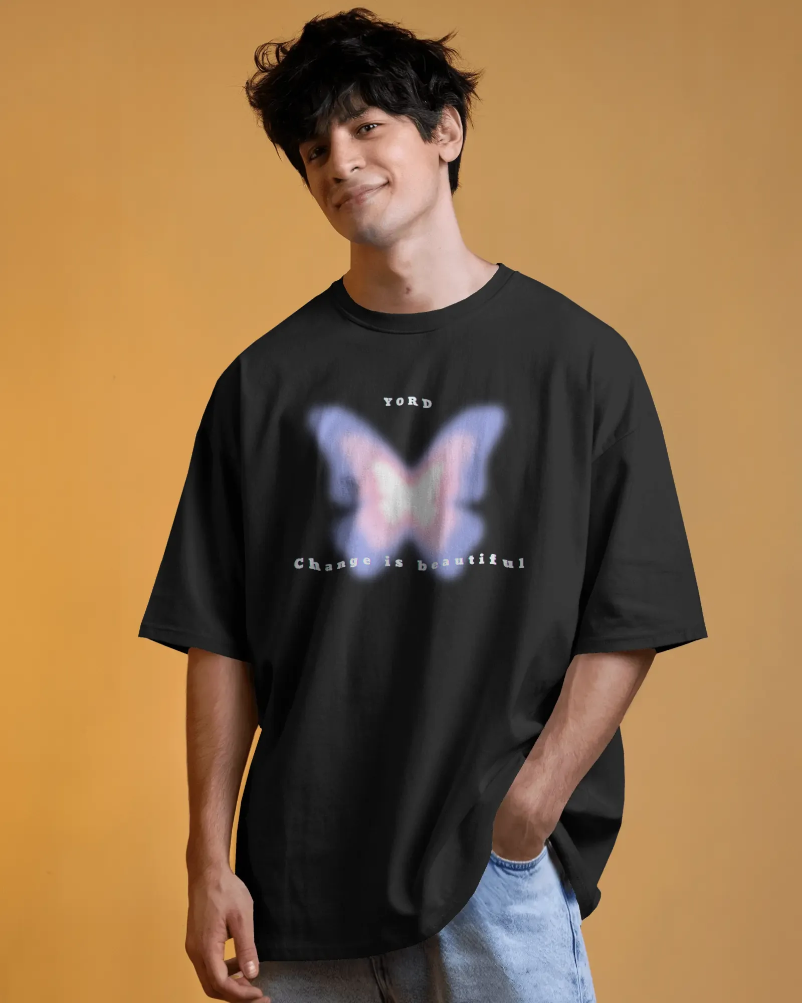 ["Premium Butterfly 'Change is Beautiful' Oversized T-shirt by YORD (T-Shirts) - photo 1 of 12", "Premium Butterfly 'Change is Beautiful' Oversized T-shirt by YORD (T-Shirts) - photo 2 of 12", "Premium Butterfly 'Change is Beautiful' Oversized T-shirt by YORD (T-Shirts) - photo 3 of 12", "Premium Butterfly 'Change is Beautiful' Oversized T-shirt by YORD (T-Shirts) - photo 4 of 12", "Premium Butterfly 'Change is Beautiful' Oversized T-shirt by YORD (T-Shirts) - photo 5 of 12", "Premium Butterfly 'Change is B