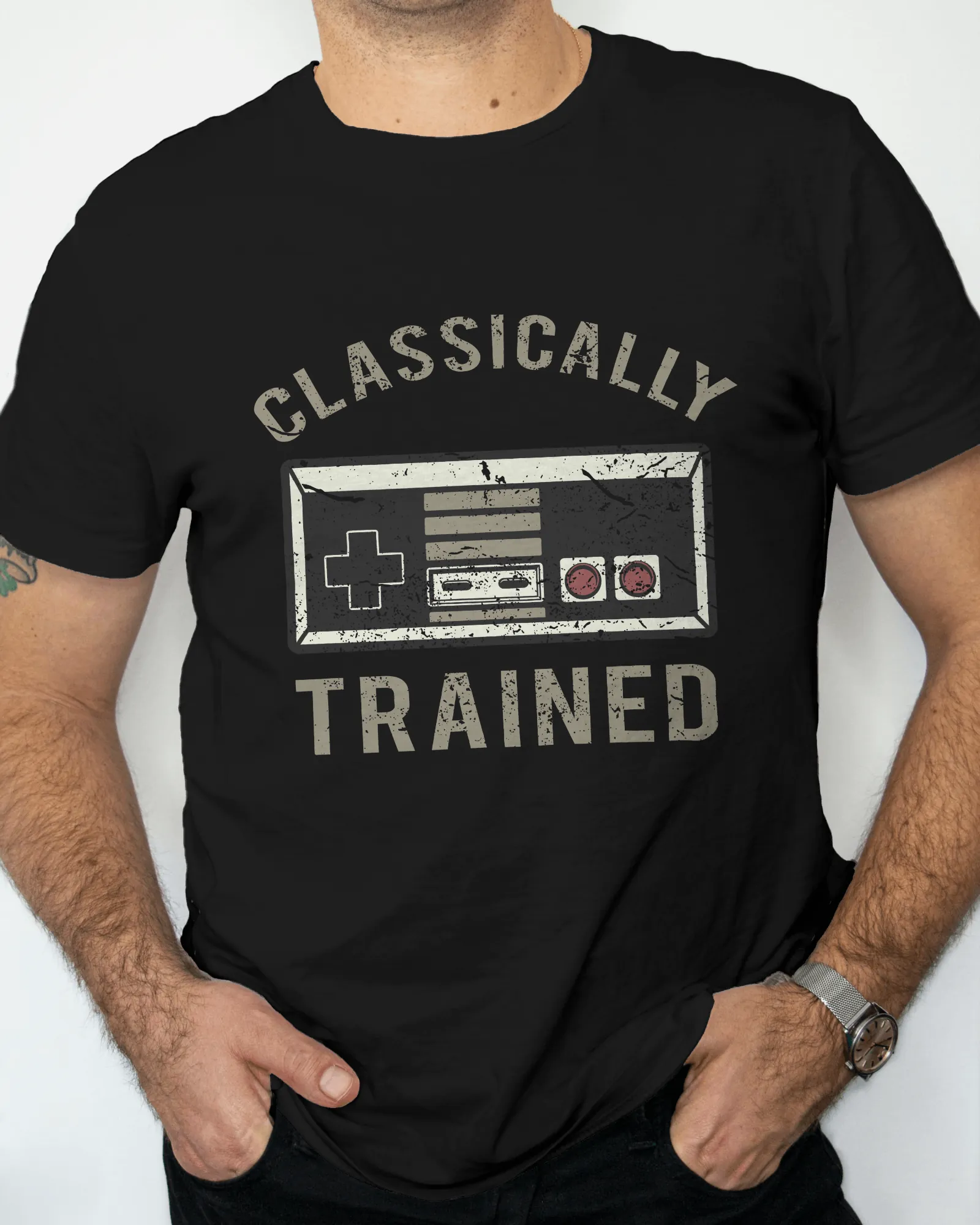 ['Premium Classically Trained Gaming Controller T-Shirt by YORD (T-Shirts) - photo 1 of 5', 'Premium Classically Trained Gaming Controller T-Shirt by YORD (T-Shirts) - photo 2 of 5', 'Premium Classically Trained Gaming Controller T-Shirt by YORD (T-Shirts) - photo 3 of 5', 'Premium Classically Trained Gaming Controller T-Shirt by YORD (T-Shirts) - photo 4 of 5', 'Premium Classically Trained Gaming Controller T-Shirt by YORD (T-Shirts) - photo 5 of 5']