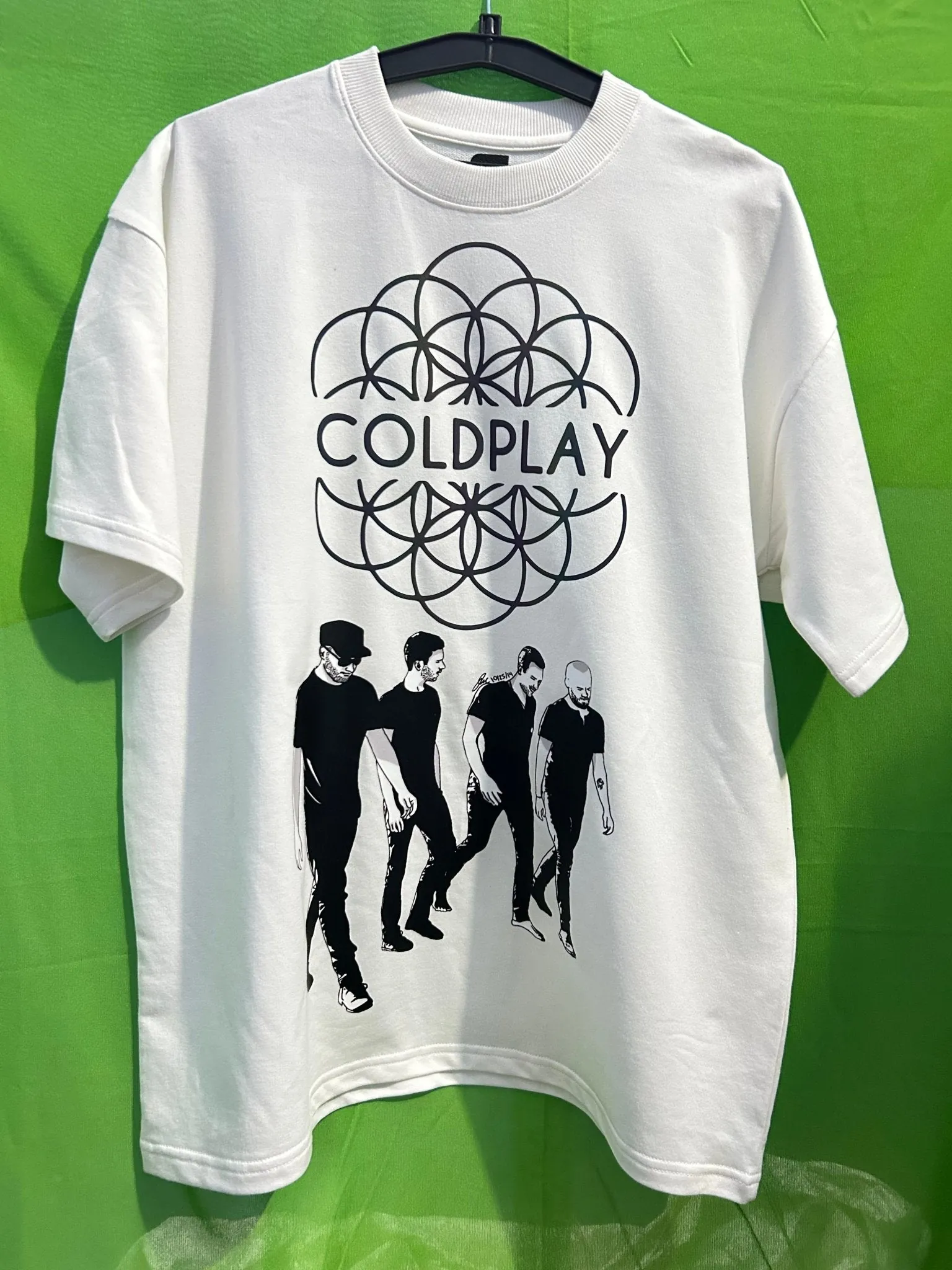 ['Premium Coldplay Rainbow Reflector Logo Concert T-Shirt - Luxury Oversized French Terry Cotton by YORD (T-Shirts) - photo 1 of 2', 'Premium Coldplay Rainbow Reflector Logo Concert T-Shirt - Luxury Oversized French Terry Cotton by YORD (T-Shirts) - photo 2 of 2']