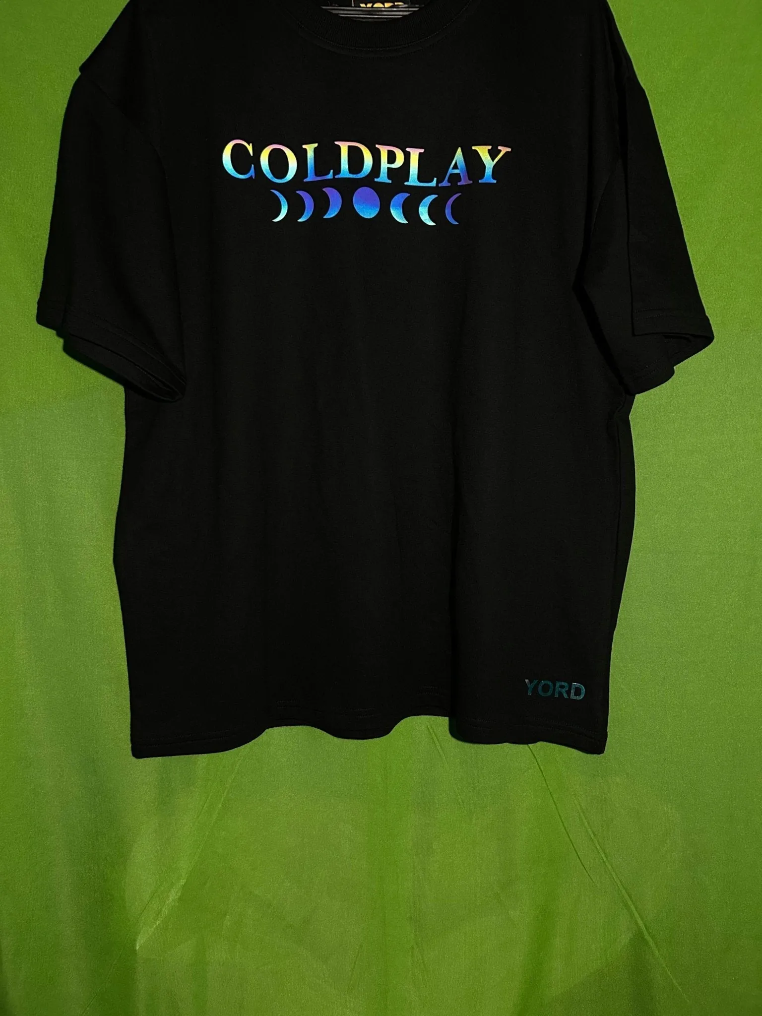 ['Premium Coldplay Moon Phases Rainbow Reflector T-Shirt - Luxury Oversized Concert Edition by YORD (T-Shirts)']
