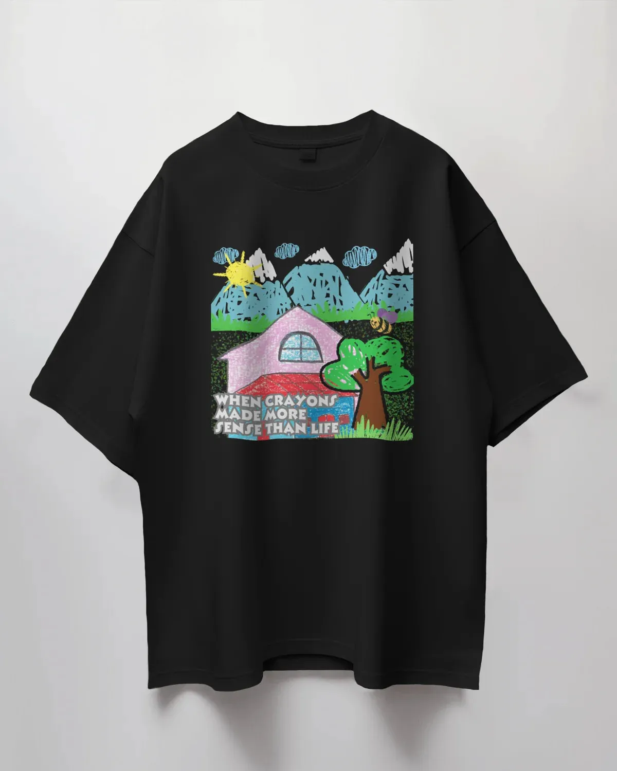['Premium Crayon Art Oversized T-Shirt | Childhood Nostalgia by YORD (T-Shirts) - photo 1 of 11', 'Premium Crayon Art Oversized T-Shirt | Childhood Nostalgia by YORD (T-Shirts) - photo 2 of 11', 'Premium Crayon Art Oversized T-Shirt | Childhood Nostalgia by YORD (T-Shirts) - photo 3 of 11', 'Premium Crayon Art Oversized T-Shirt | Childhood Nostalgia by YORD (T-Shirts) - photo 4 of 11', 'Premium Crayon Art Oversized T-Shirt | Childhood Nostalgia by YORD (T-Shirts) - photo 5 of 11', 'Premium Crayon Art Oversi