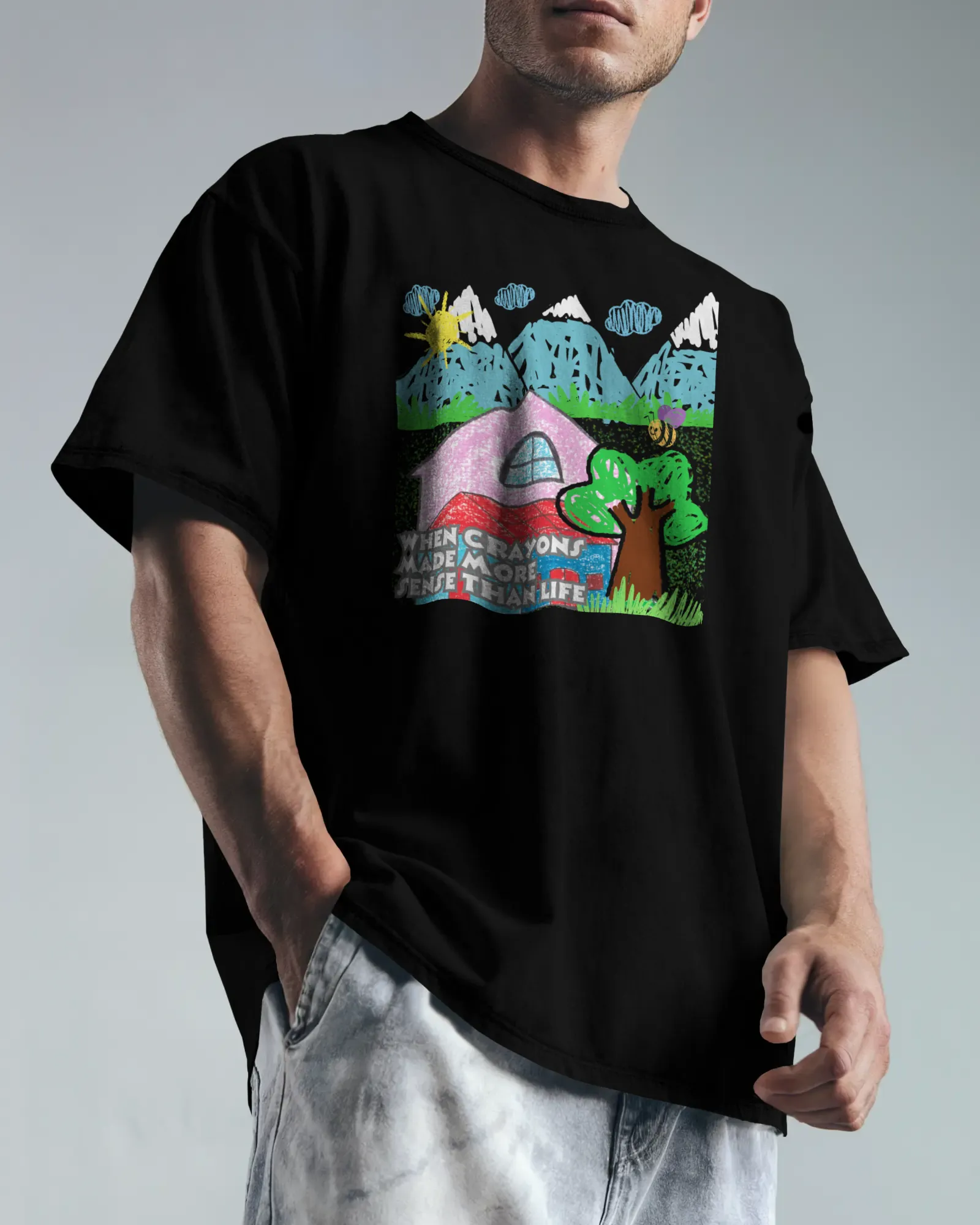 ['Premium Crayon Art Oversized T-Shirt | Childhood Nostalgia by YORD (T-Shirts) - photo 1 of 11', 'Premium Crayon Art Oversized T-Shirt | Childhood Nostalgia by YORD (T-Shirts) - photo 2 of 11', 'Premium Crayon Art Oversized T-Shirt | Childhood Nostalgia by YORD (T-Shirts) - photo 3 of 11', 'Premium Crayon Art Oversized T-Shirt | Childhood Nostalgia by YORD (T-Shirts) - photo 4 of 11', 'Premium Crayon Art Oversized T-Shirt | Childhood Nostalgia by YORD (T-Shirts) - photo 5 of 11', 'Premium Crayon Art Oversi