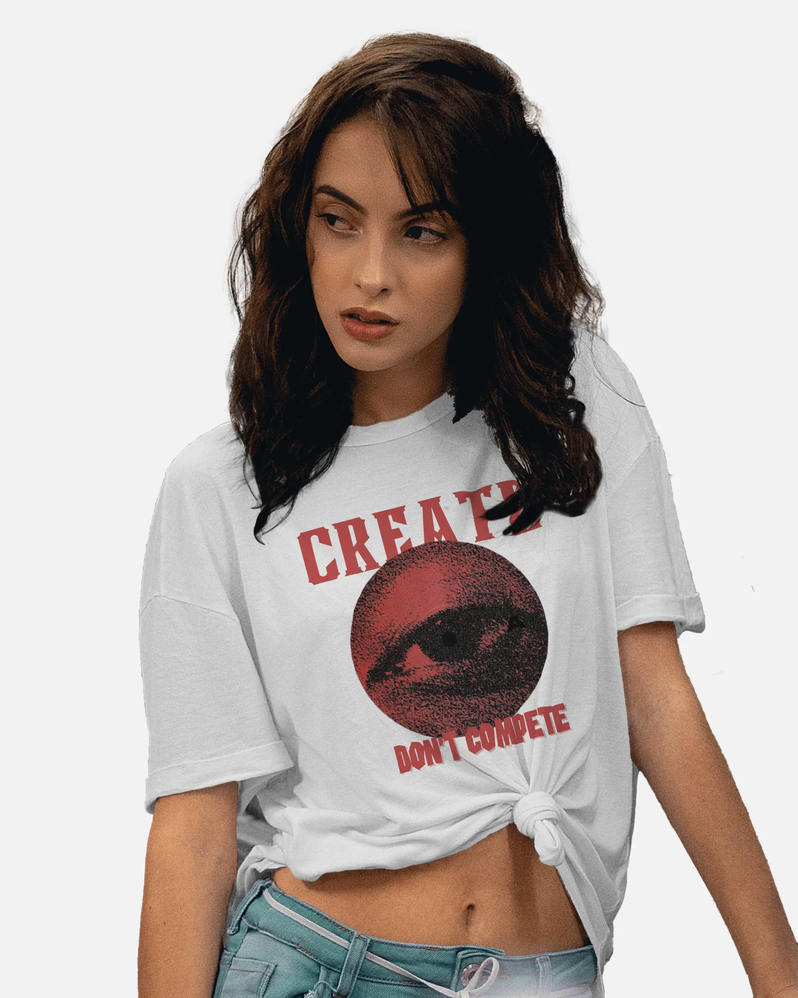 ["Premium 'CREATE DON'T COMPETE' Artistic Eye Regular T-shirt by YORD (T-Shirts) - photo 1 of 7", "Premium 'CREATE DON'T COMPETE' Artistic Eye Regular T-shirt by YORD (T-Shirts) - photo 2 of 7", "Premium 'CREATE DON'T COMPETE' Artistic Eye Regular T-shirt by YORD (T-Shirts) - photo 3 of 7", "Premium 'CREATE DON'T COMPETE' Artistic Eye Regular T-shirt by YORD (T-Shirts) - photo 4 of 7", "Premium 'CREATE DON'T COMPETE' Artistic Eye Regular T-shirt by YORD (T-Shirts) - photo 5 of 7", "Premium 'CREATE DON'T COM