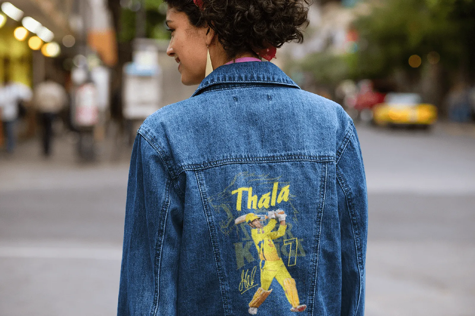 ['Premium CSK Thala Tribute Hand-Painted Denim Jacket by YORD (Denim) - photo 1 of 8', 'Premium CSK Thala Tribute Hand-Painted Denim Jacket by YORD (Denim) - photo 2 of 8', 'Premium CSK Thala Tribute Hand-Painted Denim Jacket by YORD (Denim) - photo 3 of 8', 'Premium CSK Thala Tribute Hand-Painted Denim Jacket by YORD (Denim) - photo 4 of 8', 'Premium CSK Thala Tribute Hand-Painted Denim Jacket by YORD (Denim) - photo 5 of 8', 'Premium CSK Thala Tribute Hand-Painted Denim Jacket by YORD (Denim) - photo 6 of