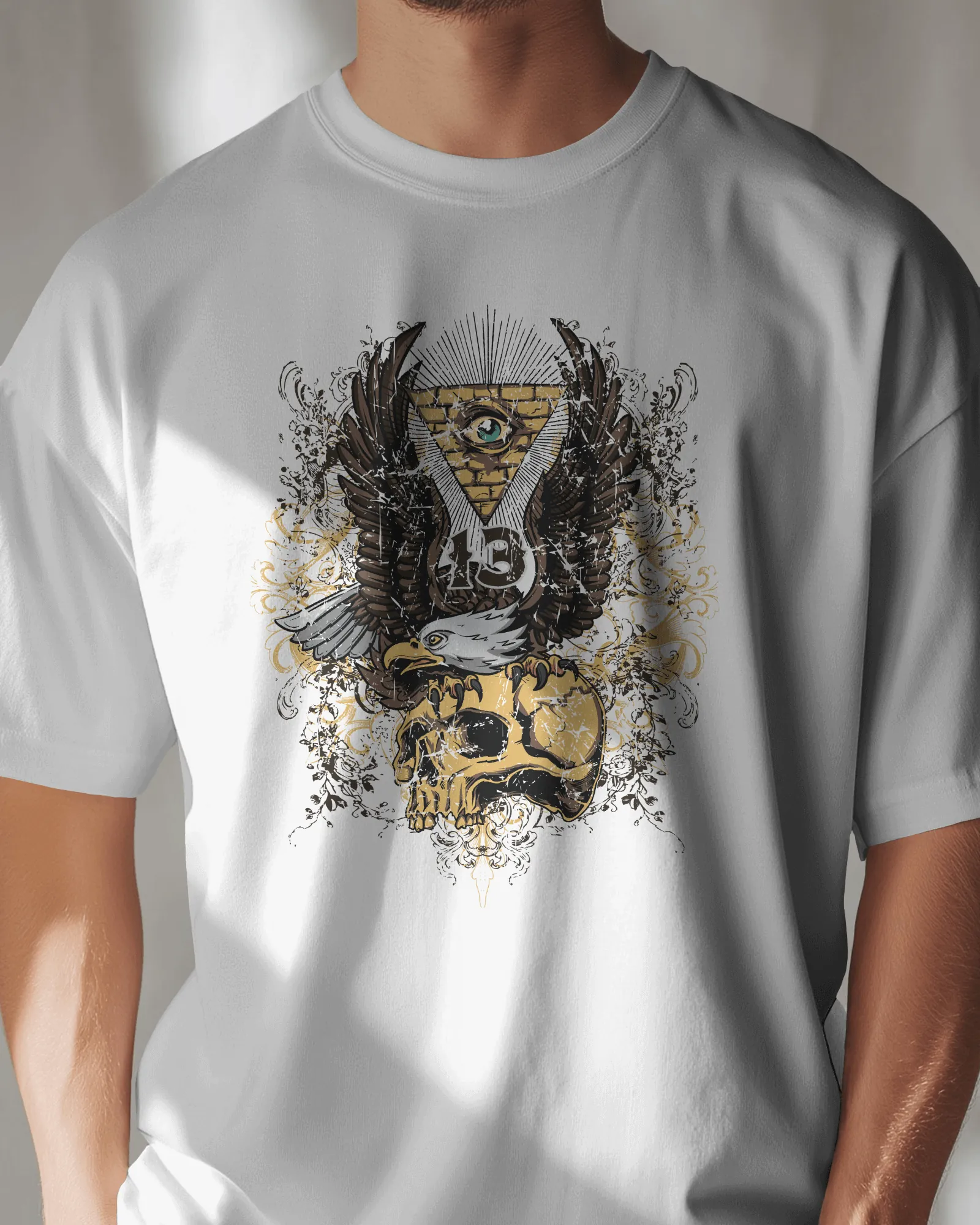 ['Premium Eagle & Skull Mystic Eye Graphic T-shirt by YORD (T-Shirts) - photo 1 of 7', 'Premium Eagle & Skull Mystic Eye Graphic T-shirt by YORD (T-Shirts) - photo 2 of 7', 'Premium Eagle & Skull Mystic Eye Graphic T-shirt by YORD (T-Shirts) - photo 3 of 7', 'Premium Eagle & Skull Mystic Eye Graphic T-shirt by YORD (T-Shirts) - photo 4 of 7', 'Premium Eagle & Skull Mystic Eye Graphic T-shirt by YORD (T-Shirts) - photo 5 of 7', 'Premium Eagle & Skull Mystic Eye Graphic T-shirt by YORD (T-Shirts) - photo 6 of