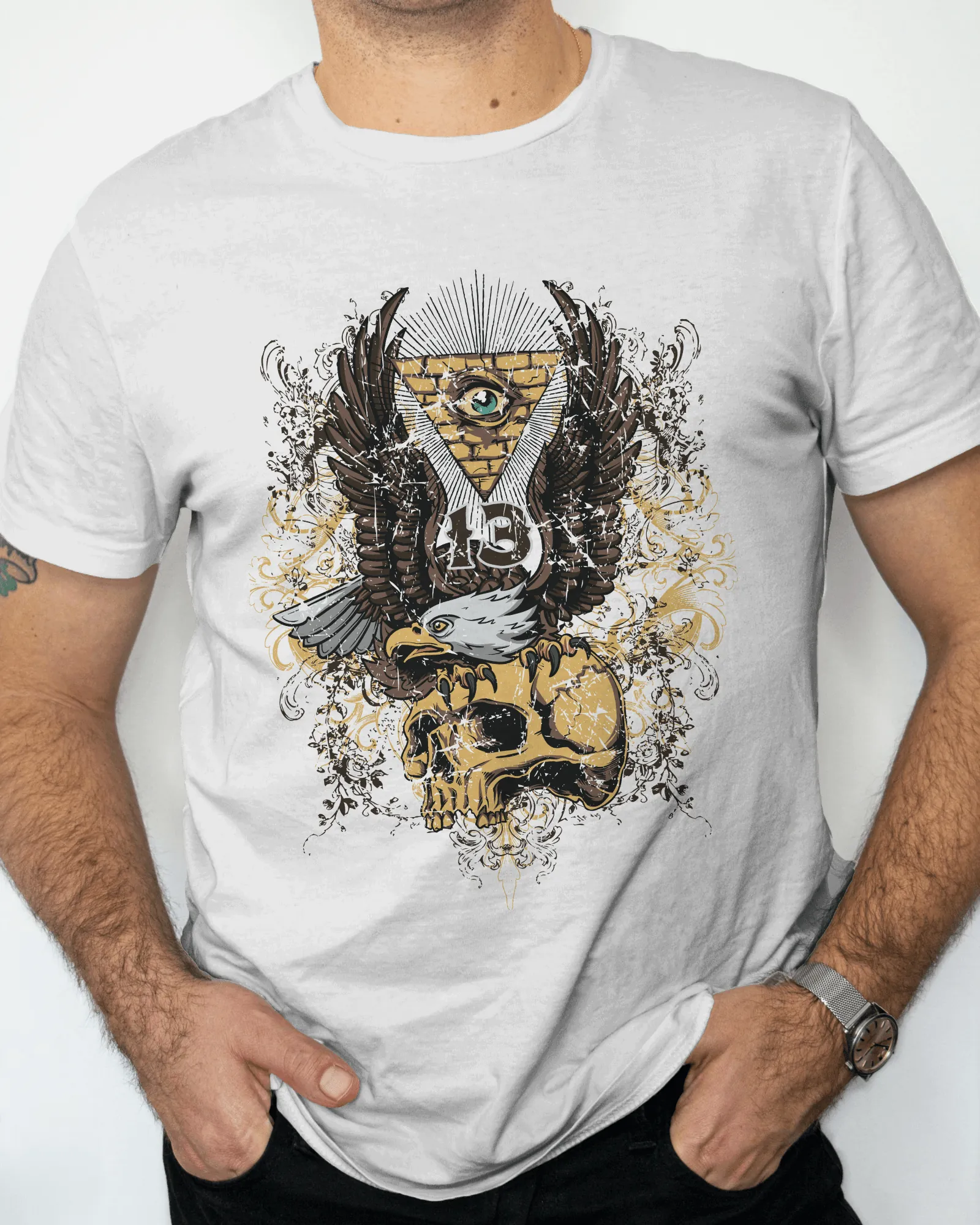 ['Premium Eagle & Skull Mystic Eye Graphic T-shirt by YORD (T-Shirts) - photo 1 of 7', 'Premium Eagle & Skull Mystic Eye Graphic T-shirt by YORD (T-Shirts) - photo 2 of 7', 'Premium Eagle & Skull Mystic Eye Graphic T-shirt by YORD (T-Shirts) - photo 3 of 7', 'Premium Eagle & Skull Mystic Eye Graphic T-shirt by YORD (T-Shirts) - photo 4 of 7', 'Premium Eagle & Skull Mystic Eye Graphic T-shirt by YORD (T-Shirts) - photo 5 of 7', 'Premium Eagle & Skull Mystic Eye Graphic T-shirt by YORD (T-Shirts) - photo 6 of