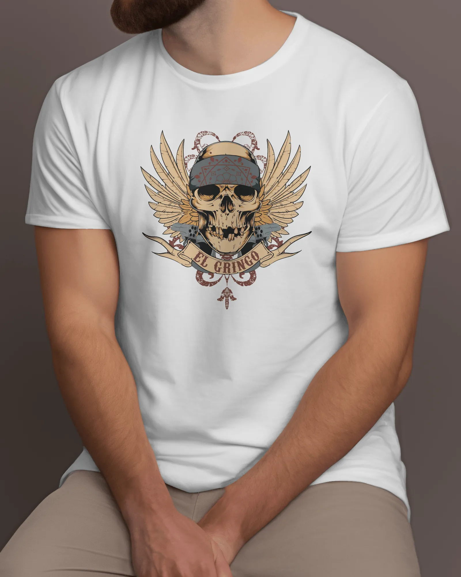 ['Premium El Gringo Skull Wings Regular T-shirt by YORD (T-Shirts) - photo 1 of 7', 'Premium El Gringo Skull Wings Regular T-shirt by YORD (T-Shirts) - photo 2 of 7', 'Premium El Gringo Skull Wings Regular T-shirt by YORD (T-Shirts) - photo 3 of 7', 'Premium El Gringo Skull Wings Regular T-shirt by YORD (T-Shirts) - photo 4 of 7', 'Premium El Gringo Skull Wings Regular T-shirt by YORD (T-Shirts) - photo 5 of 7', 'Premium El Gringo Skull Wings Regular T-shirt by YORD (T-Shirts) - photo 6 of 7', 'Premium El G