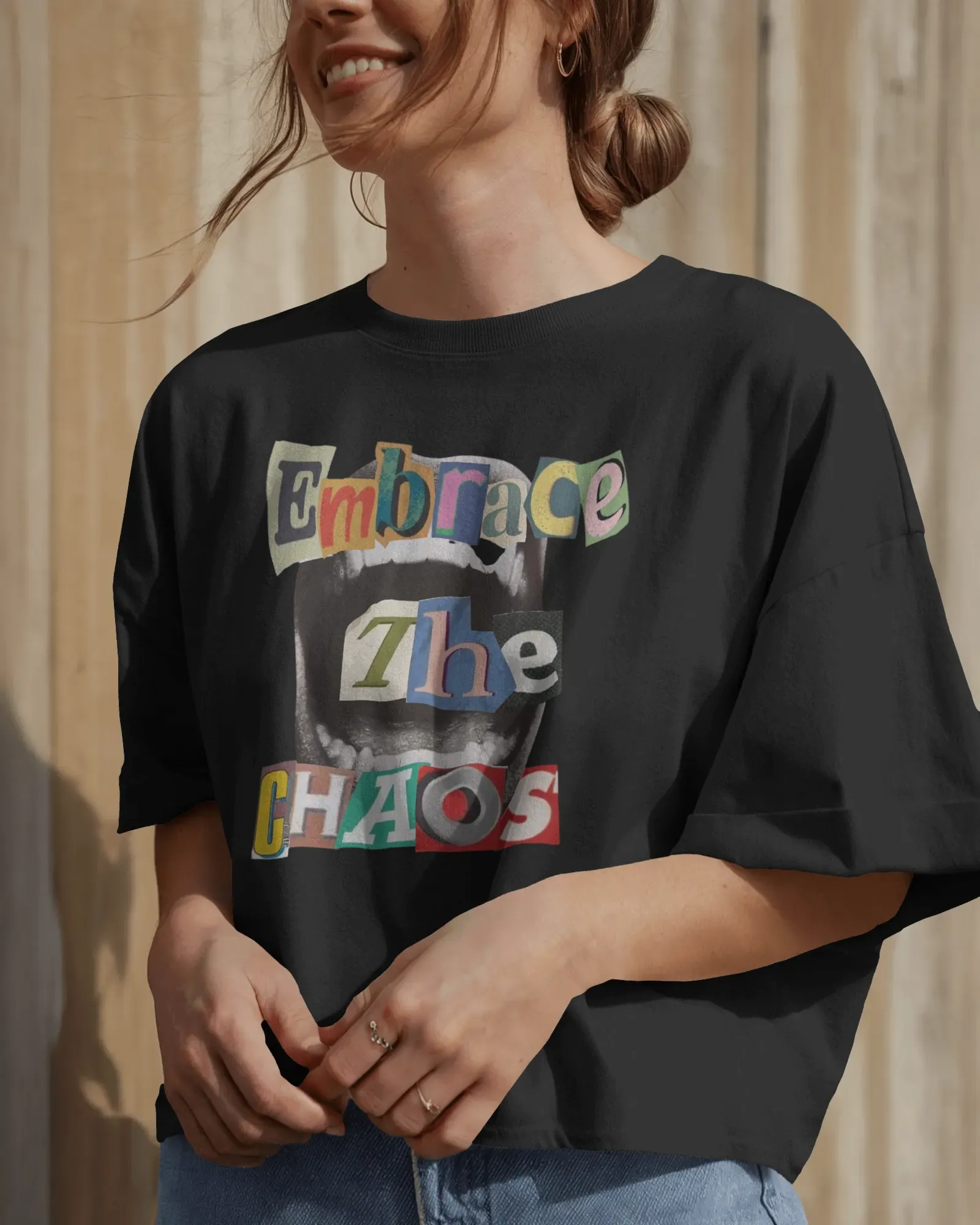 ['Premium Embrace The Chaos Oversized T-Shirt | Limited Edition by YORD (T-Shirts) - photo 1 of 8', 'Premium Embrace The Chaos Oversized T-Shirt | Limited Edition by YORD (T-Shirts) - photo 2 of 8', 'Premium Embrace The Chaos Oversized T-Shirt | Limited Edition by YORD (T-Shirts) - photo 3 of 8', 'Premium Embrace The Chaos Oversized T-Shirt | Limited Edition by YORD (T-Shirts) - photo 4 of 8', 'Premium Embrace The Chaos Oversized T-Shirt | Limited Edition by YORD (T-Shirts) - photo 5 of 8', 'Premium Embrace