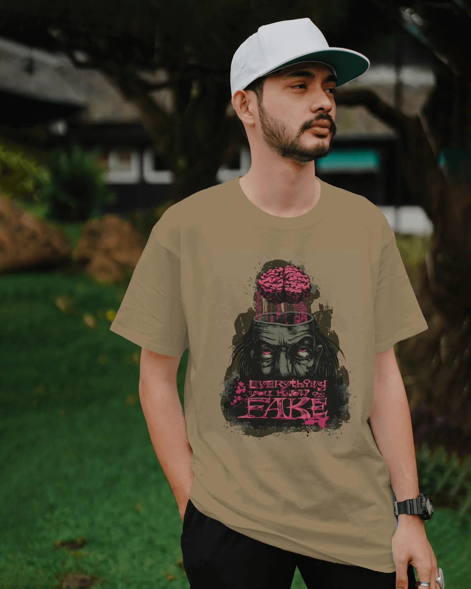["Premium 'Everything You Know Is Fake' Graphic T-shirt by YORD (T-Shirts) - photo 1 of 6", "Premium 'Everything You Know Is Fake' Graphic T-shirt by YORD (T-Shirts) - photo 2 of 6", "Premium 'Everything You Know Is Fake' Graphic T-shirt by YORD (T-Shirts) - photo 3 of 6", "Premium 'Everything You Know Is Fake' Graphic T-shirt by YORD (T-Shirts) - photo 4 of 6", "Premium 'Everything You Know Is Fake' Graphic T-shirt by YORD (T-Shirts) - photo 5 of 6", "Premium 'Everything You Know Is Fake' Graphic T-shirt b