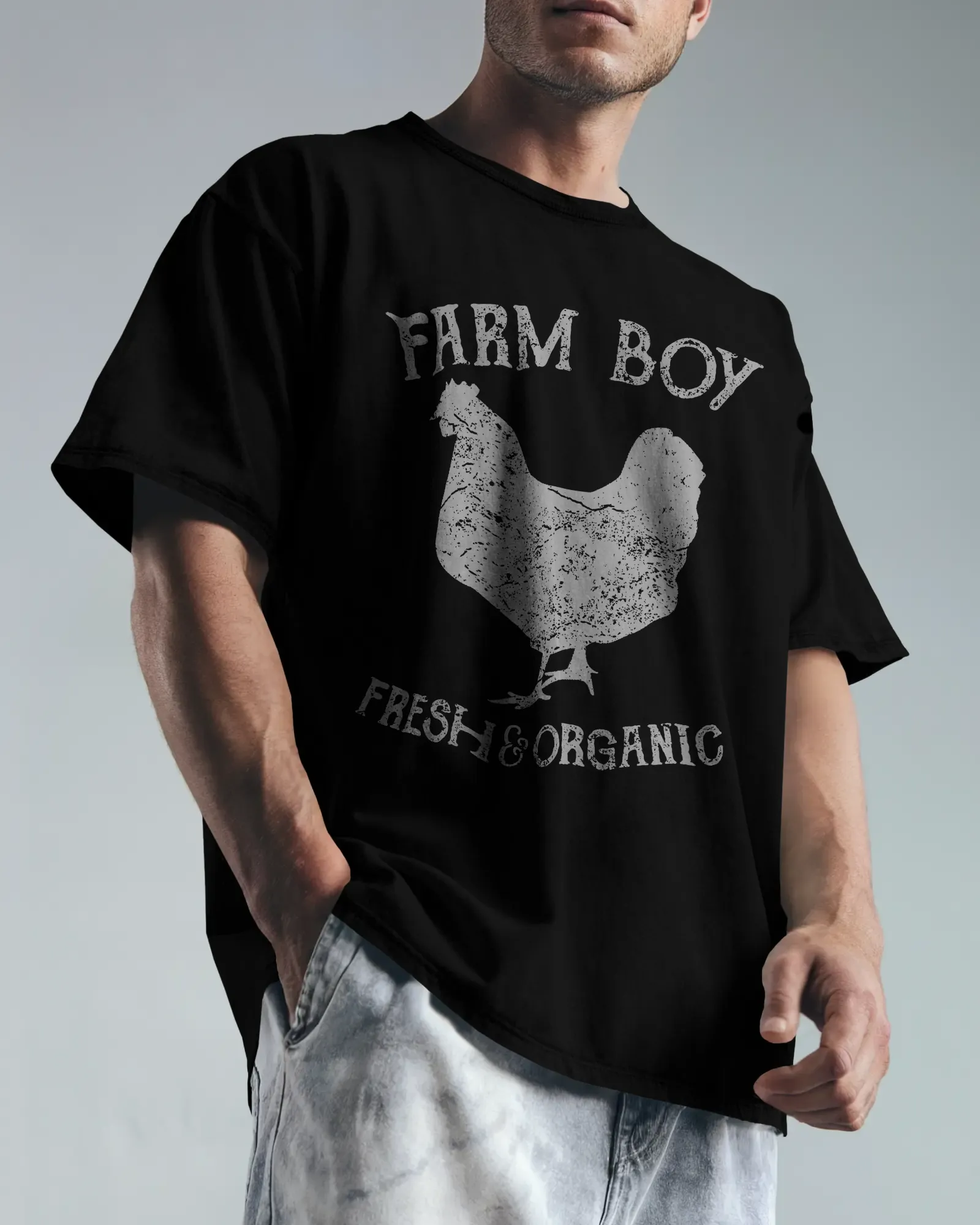 ['Premium Farm Boy Organic Chicken Oversized T-Shirt by YORD (T-Shirts) - photo 1 of 7', 'Premium Farm Boy Organic Chicken Oversized T-Shirt by YORD (T-Shirts) - photo 2 of 7', 'Premium Farm Boy Organic Chicken Oversized T-Shirt by YORD (T-Shirts) - photo 3 of 7', 'Premium Farm Boy Organic Chicken Oversized T-Shirt by YORD (T-Shirts) - photo 4 of 7', 'Premium Farm Boy Organic Chicken Oversized T-Shirt by YORD (T-Shirts) - photo 5 of 7', 'Premium Farm Boy Organic Chicken Oversized T-Shirt by YORD (T-Shirts) 