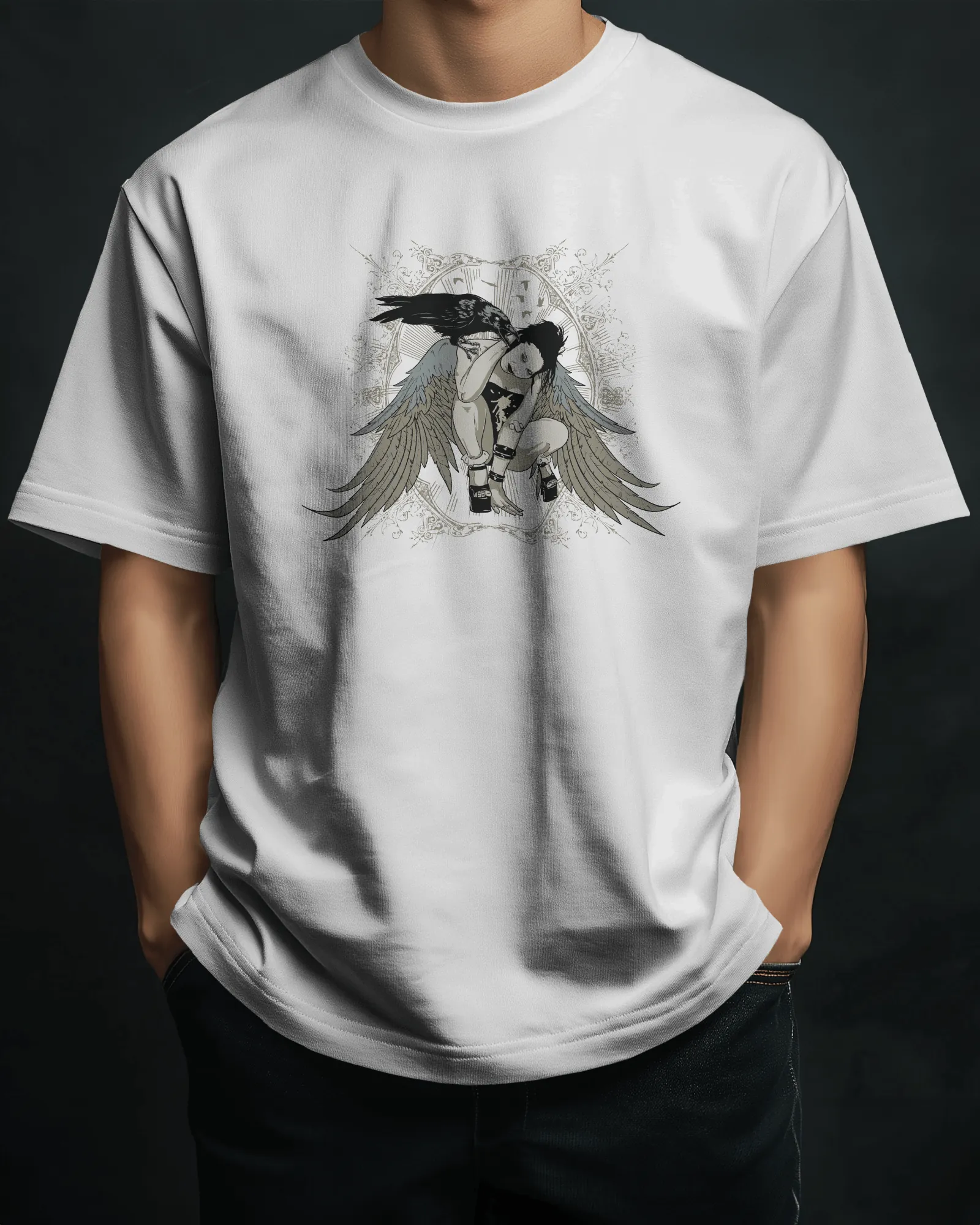 ['Premium Gothic Angel Wing Raven Oversized T-shirt by YORD (T-Shirts) - photo 1 of 10', 'Premium Gothic Angel Wing Raven Oversized T-shirt by YORD (T-Shirts) - photo 2 of 10', 'Premium Gothic Angel Wing Raven Oversized T-shirt by YORD (T-Shirts) - photo 3 of 10', 'Premium Gothic Angel Wing Raven Oversized T-shirt by YORD (T-Shirts) - photo 4 of 10', 'Premium Gothic Angel Wing Raven Oversized T-shirt by YORD (T-Shirts) - photo 5 of 10', 'Premium Gothic Angel Wing Raven Oversized T-shirt by YORD (T-Shirts) -