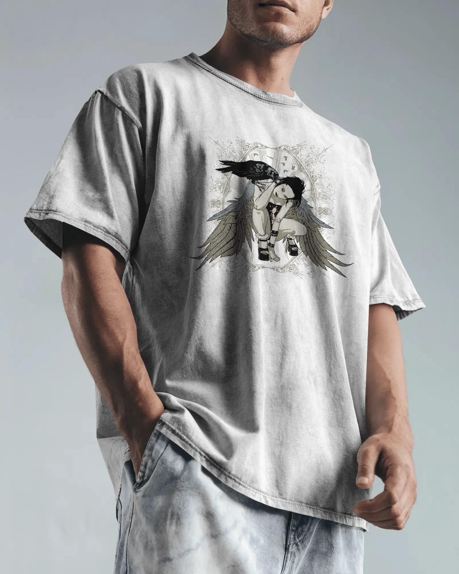 ['Premium Gothic Angel Wing Raven Oversized T-shirt by YORD (T-Shirts) - photo 1 of 10', 'Premium Gothic Angel Wing Raven Oversized T-shirt by YORD (T-Shirts) - photo 2 of 10', 'Premium Gothic Angel Wing Raven Oversized T-shirt by YORD (T-Shirts) - photo 3 of 10', 'Premium Gothic Angel Wing Raven Oversized T-shirt by YORD (T-Shirts) - photo 4 of 10', 'Premium Gothic Angel Wing Raven Oversized T-shirt by YORD (T-Shirts) - photo 5 of 10', 'Premium Gothic Angel Wing Raven Oversized T-shirt by YORD (T-Shirts) -