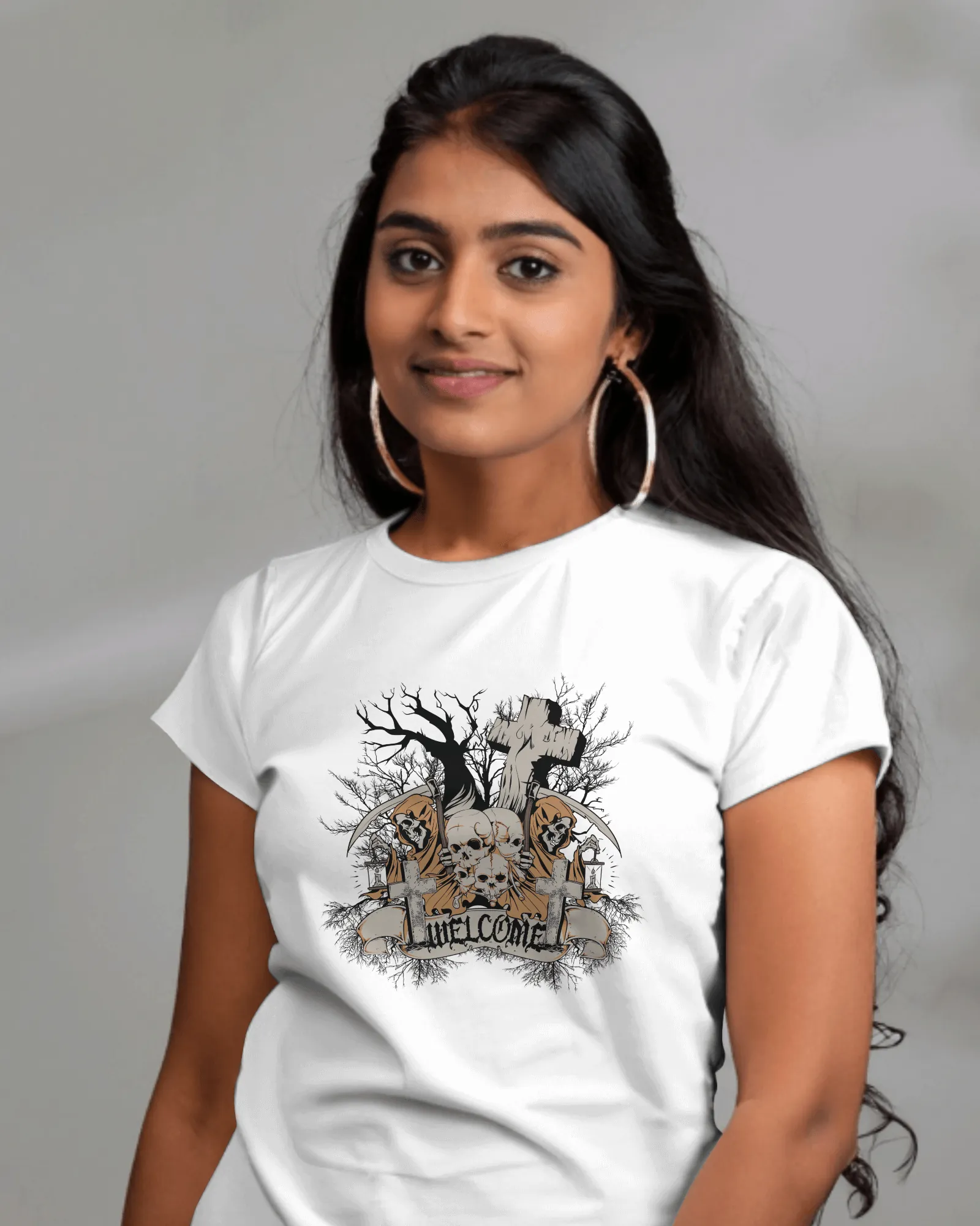 ["Premium Grim Reaper 'UNWELCOME' Gothic Print T-Shirt by YORD (T-Shirts) - photo 1 of 7", "Premium Grim Reaper 'UNWELCOME' Gothic Print T-Shirt by YORD (T-Shirts) - photo 2 of 7", "Premium Grim Reaper 'UNWELCOME' Gothic Print T-Shirt by YORD (T-Shirts) - photo 3 of 7", "Premium Grim Reaper 'UNWELCOME' Gothic Print T-Shirt by YORD (T-Shirts) - photo 4 of 7", "Premium Grim Reaper 'UNWELCOME' Gothic Print T-Shirt by YORD (T-Shirts) - photo 5 of 7", "Premium Grim Reaper 'UNWELCOME' Gothic Print T-Shirt by YORD