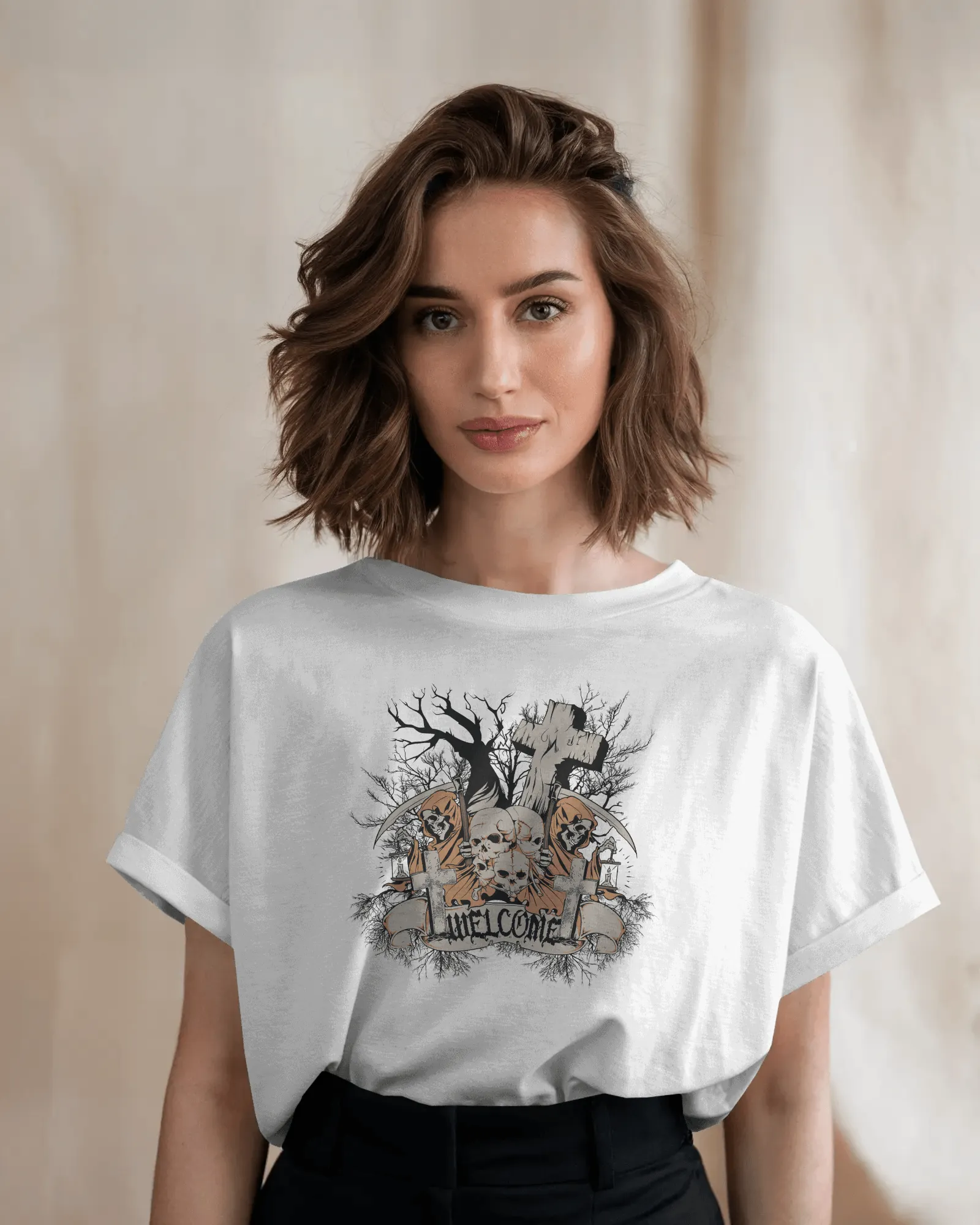 ["Premium Grim Reaper 'Unwelcome' Oversized Gothic T-shirt by YORD (T-Shirts) - photo 1 of 10", "Premium Grim Reaper 'Unwelcome' Oversized Gothic T-shirt by YORD (T-Shirts) - photo 2 of 10", "Premium Grim Reaper 'Unwelcome' Oversized Gothic T-shirt by YORD (T-Shirts) - photo 3 of 10", "Premium Grim Reaper 'Unwelcome' Oversized Gothic T-shirt by YORD (T-Shirts) - photo 4 of 10", "Premium Grim Reaper 'Unwelcome' Oversized Gothic T-shirt by YORD (T-Shirts) - photo 5 of 10", "Premium Grim Reaper 'Unwelcome' Ove