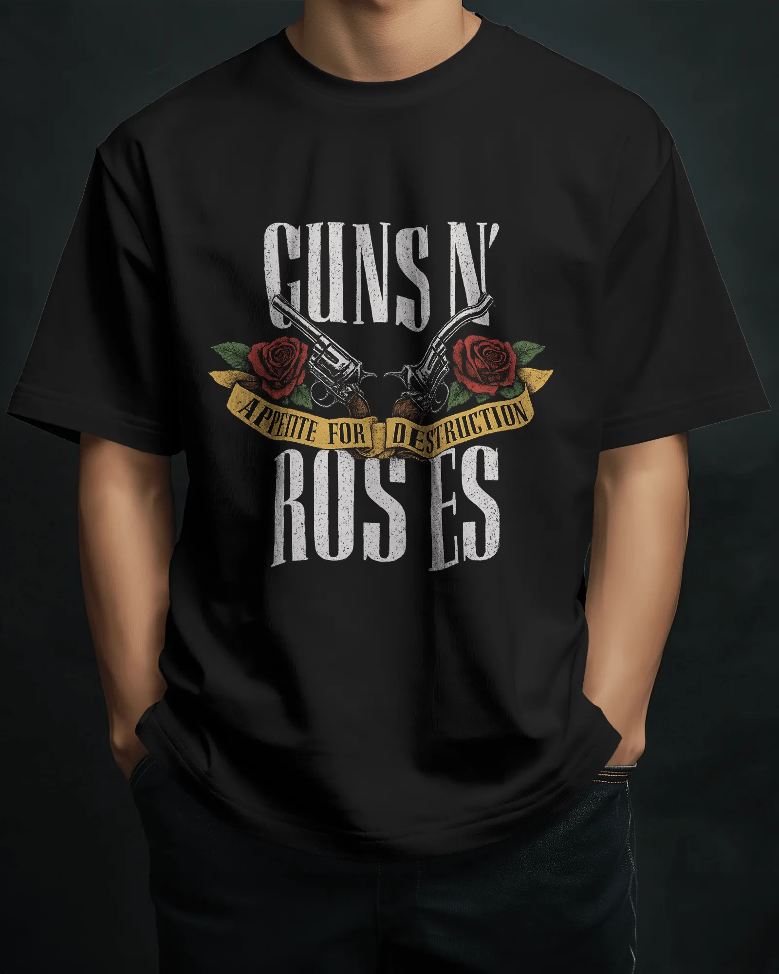 Premium Guns N' Roses Appetite For Destruction Band T-Shirt
