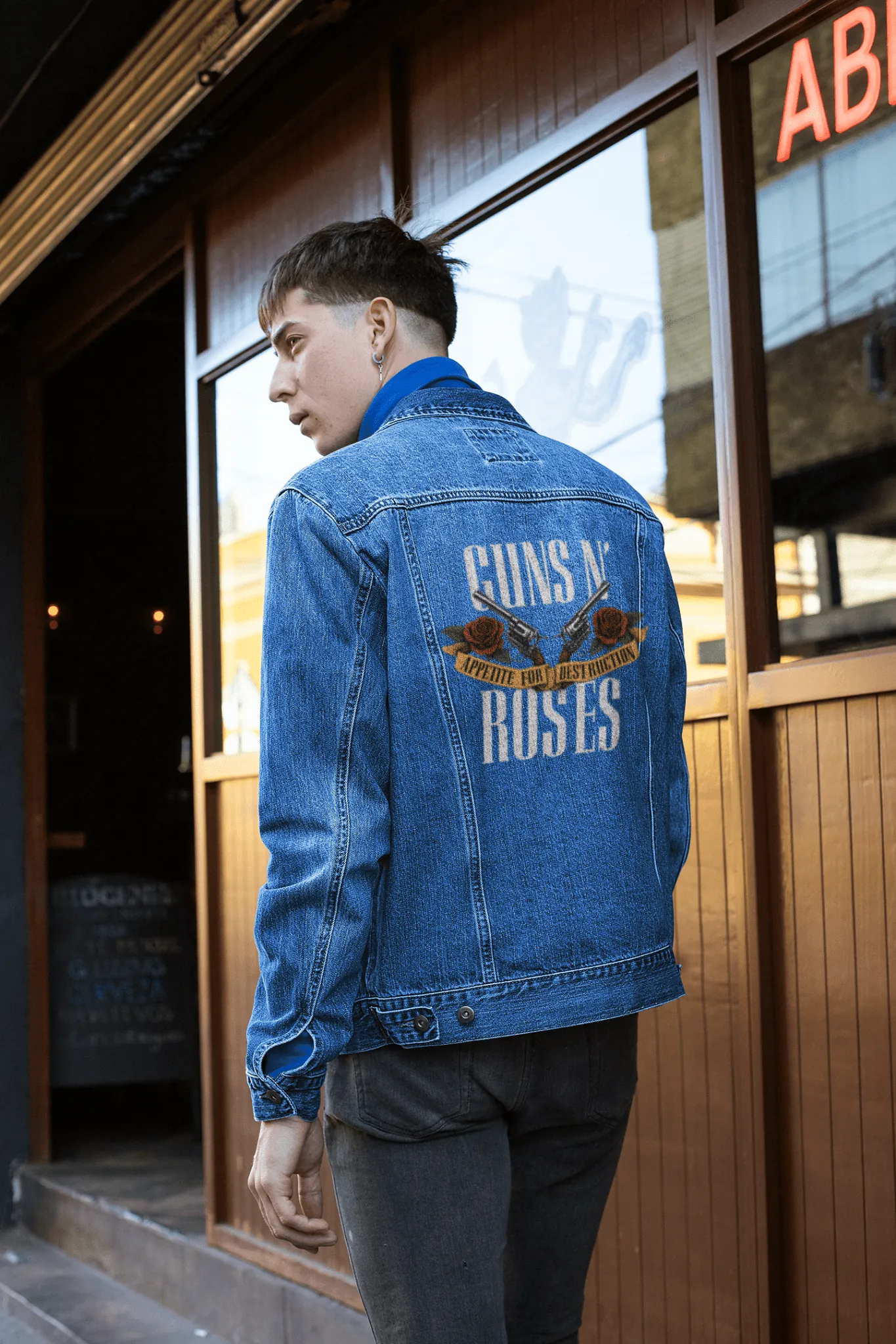 ["Premium Guns N' Roses Appetite For Destruction Denim Jacket by YORD (Denim) - photo 1 of 6", "Premium Guns N' Roses Appetite For Destruction Denim Jacket by YORD (Denim) - photo 2 of 6", "Premium Guns N' Roses Appetite For Destruction Denim Jacket by YORD (Denim) - photo 3 of 6", "Premium Guns N' Roses Appetite For Destruction Denim Jacket by YORD (Denim) - photo 4 of 6", "Premium Guns N' Roses Appetite For Destruction Denim Jacket by YORD (Denim) - photo 5 of 6", "Premium Guns N' Roses Appetite For Destr