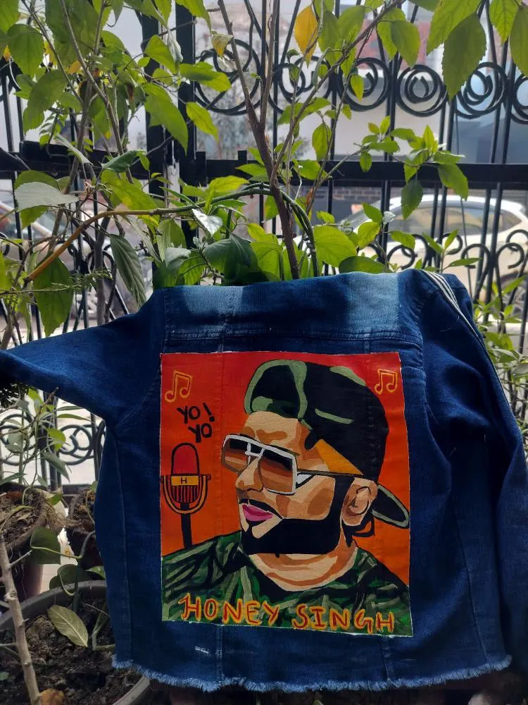 ['Premium Handpainted Honey Singh Denim Jacket - Limited Edition Concert Collection by YORD (Coats & Jackets) - photo 1 of 4', 'Premium Handpainted Honey Singh Denim Jacket - Limited Edition Concert Collection by YORD (Coats & Jackets) - photo 2 of 4', 'Premium Handpainted Honey Singh Denim Jacket - Limited Edition Concert Collection by YORD (Coats & Jackets) - photo 3 of 4', 'Premium Handpainted Honey Singh Denim Jacket - Limited Edition Concert Collection by YORD (Coats & Jackets) - photo 4 of 4']