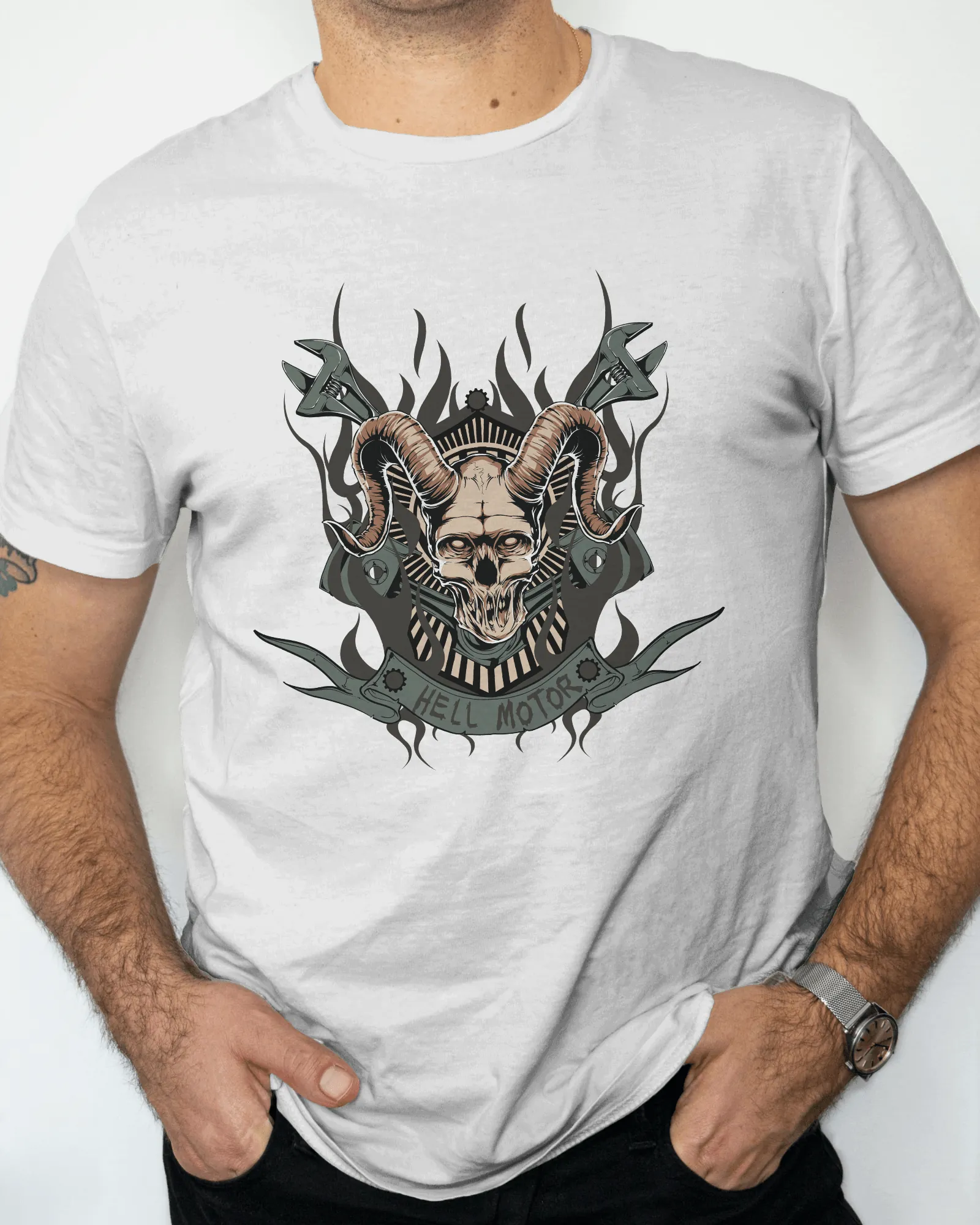 ['Premium Hell Motors Skull Ram Horns Gothic T-shirt by YORD (T-Shirts) - photo 1 of 7', 'Premium Hell Motors Skull Ram Horns Gothic T-shirt by YORD (T-Shirts) - photo 2 of 7', 'Premium Hell Motors Skull Ram Horns Gothic T-shirt by YORD (T-Shirts) - photo 3 of 7', 'Premium Hell Motors Skull Ram Horns Gothic T-shirt by YORD (T-Shirts) - photo 4 of 7', 'Premium Hell Motors Skull Ram Horns Gothic T-shirt by YORD (T-Shirts) - photo 5 of 7', 'Premium Hell Motors Skull Ram Horns Gothic T-shirt by YORD (T-Shirts) 