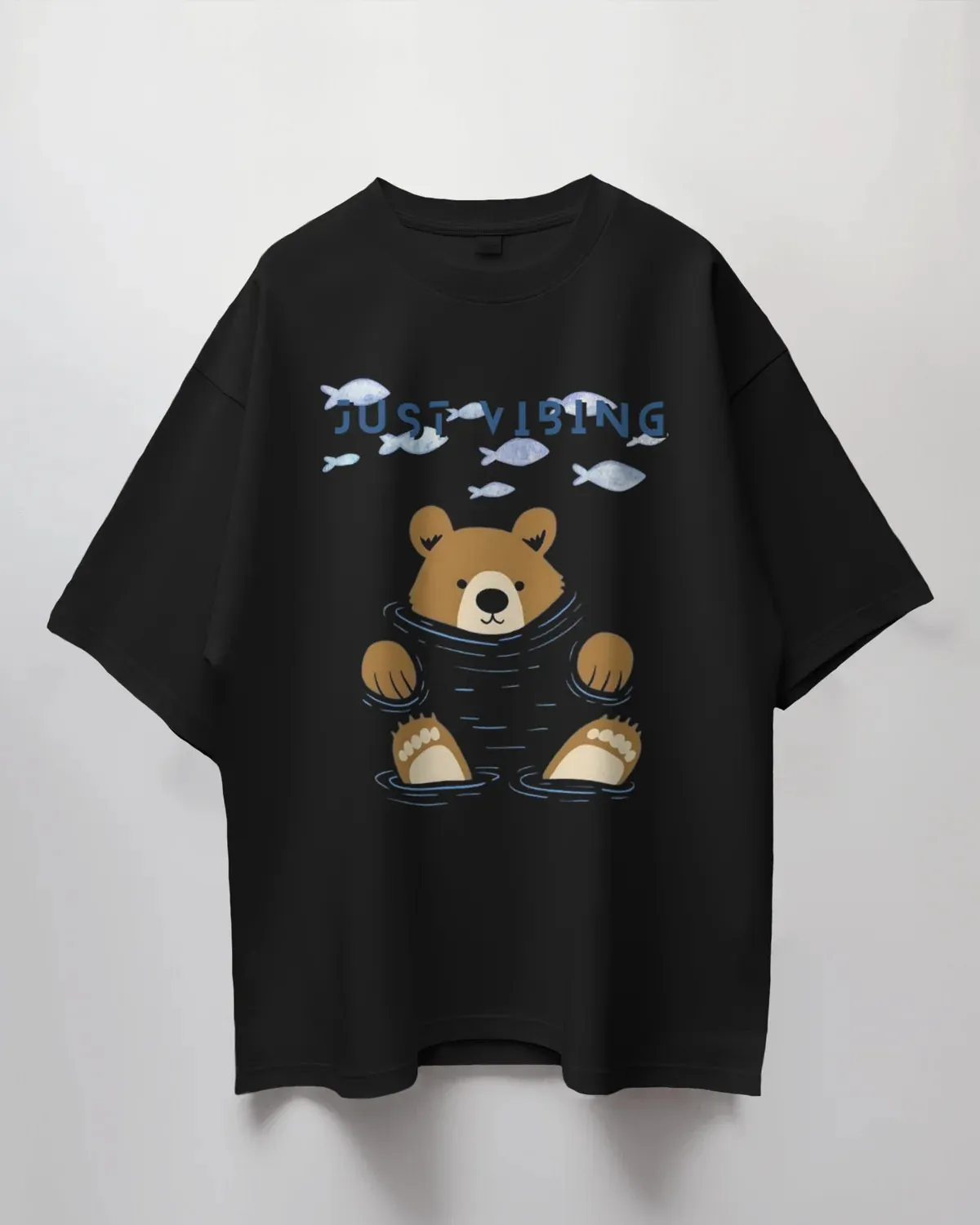 ["Premium 'Just Vibing' Bear Oversized T-shirt by YORD (T-Shirts) - photo 1 of 8", "Premium 'Just Vibing' Bear Oversized T-shirt by YORD (T-Shirts) - photo 2 of 8", "Premium 'Just Vibing' Bear Oversized T-shirt by YORD (T-Shirts) - photo 3 of 8", "Premium 'Just Vibing' Bear Oversized T-shirt by YORD (T-Shirts) - photo 4 of 8", "Premium 'Just Vibing' Bear Oversized T-shirt by YORD (T-Shirts) - photo 5 of 8", "Premium 'Just Vibing' Bear Oversized T-shirt by YORD (T-Shirts) - photo 6 of 8", "Premium 'Just Vibi