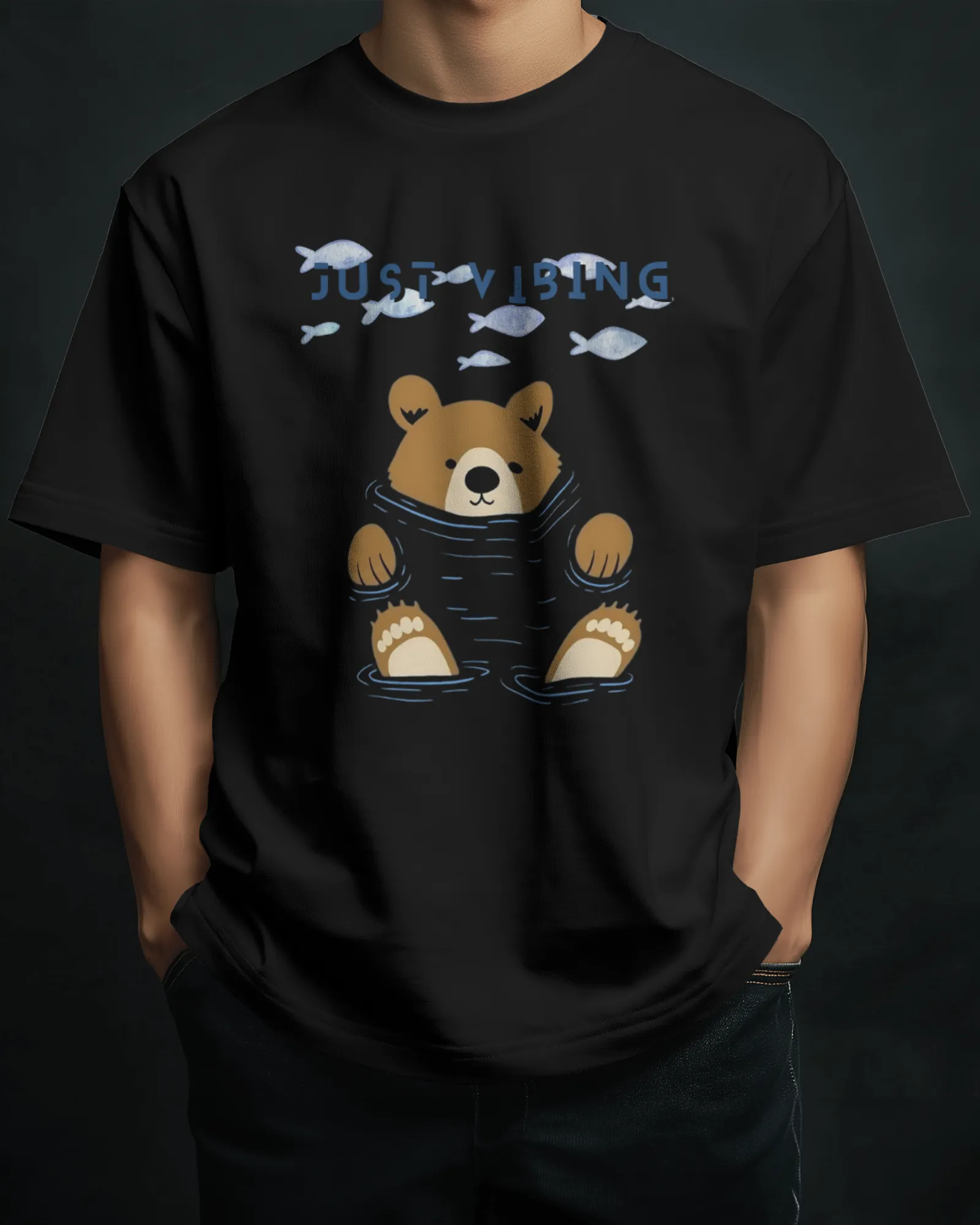 ["Premium 'Just Vibing' Bear Oversized T-shirt by YORD (T-Shirts) - photo 1 of 8", "Premium 'Just Vibing' Bear Oversized T-shirt by YORD (T-Shirts) - photo 2 of 8", "Premium 'Just Vibing' Bear Oversized T-shirt by YORD (T-Shirts) - photo 3 of 8", "Premium 'Just Vibing' Bear Oversized T-shirt by YORD (T-Shirts) - photo 4 of 8", "Premium 'Just Vibing' Bear Oversized T-shirt by YORD (T-Shirts) - photo 5 of 8", "Premium 'Just Vibing' Bear Oversized T-shirt by YORD (T-Shirts) - photo 6 of 8", "Premium 'Just Vibi
