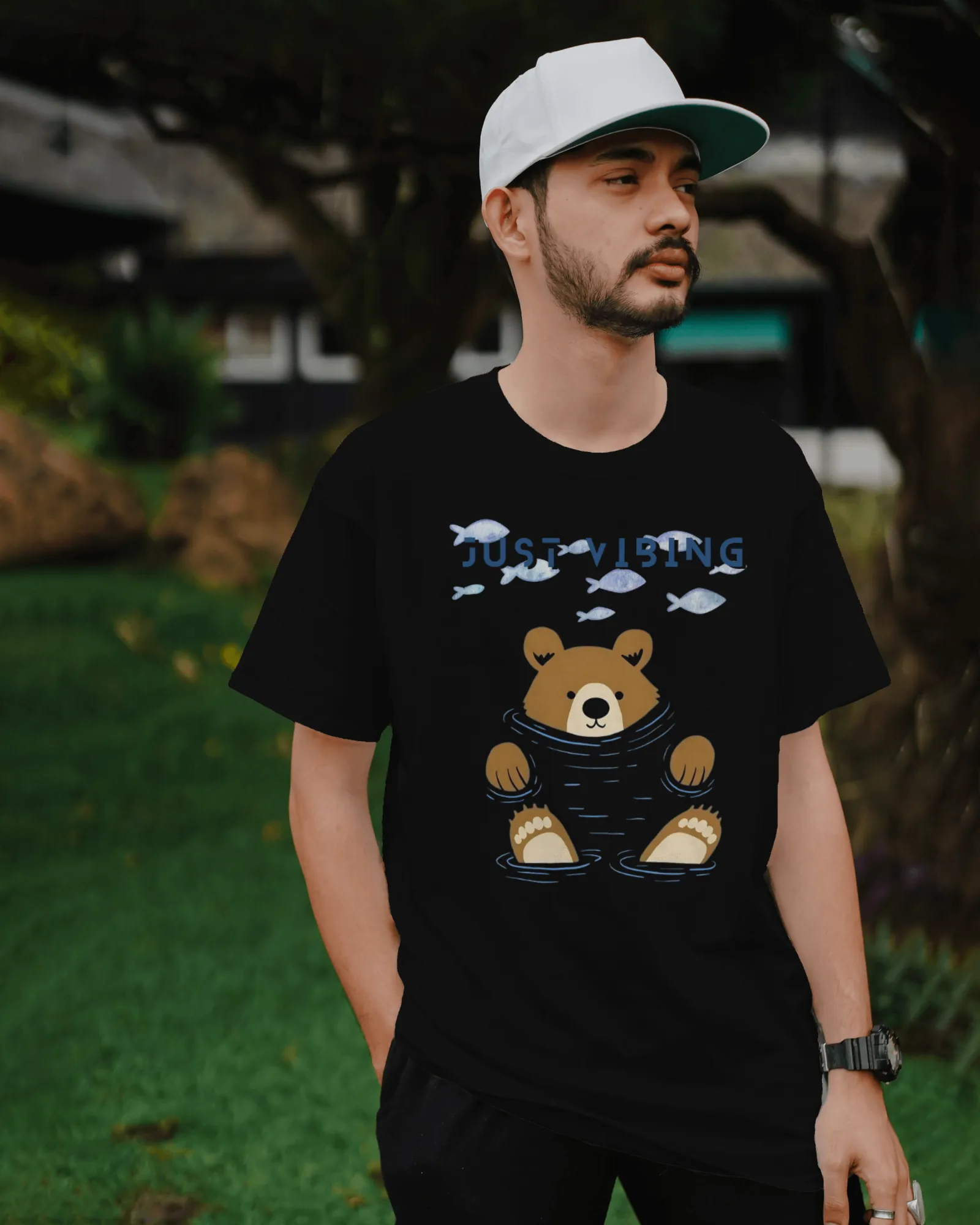 ["Premium 'Just Vibing' Bear Oversized T-shirt by YORD (T-Shirts) - photo 1 of 8", "Premium 'Just Vibing' Bear Oversized T-shirt by YORD (T-Shirts) - photo 2 of 8", "Premium 'Just Vibing' Bear Oversized T-shirt by YORD (T-Shirts) - photo 3 of 8", "Premium 'Just Vibing' Bear Oversized T-shirt by YORD (T-Shirts) - photo 4 of 8", "Premium 'Just Vibing' Bear Oversized T-shirt by YORD (T-Shirts) - photo 5 of 8", "Premium 'Just Vibing' Bear Oversized T-shirt by YORD (T-Shirts) - photo 6 of 8", "Premium 'Just Vibi