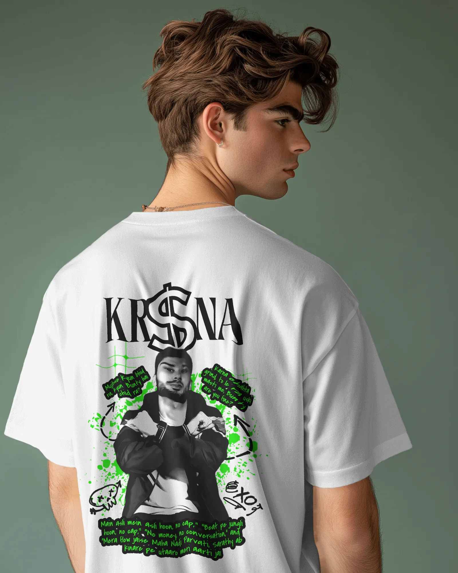 ['Premium Hand Printed KR$NA Oversized White T-shirt | Limited Edition by YORD (T-Shirts) - photo 1 of 9', 'Premium Hand Printed KR$NA Oversized White T-shirt | Limited Edition by YORD (T-Shirts) - photo 2 of 9', 'Premium Hand Printed KR$NA Oversized White T-shirt | Limited Edition by YORD (T-Shirts) - photo 3 of 9', 'Premium Hand Printed KR$NA Oversized White T-shirt | Limited Edition by YORD (T-Shirts) - photo 4 of 9', 'Premium Hand Printed KR$NA Oversized White T-shirt | Limited Edition by YORD (T-Shirts