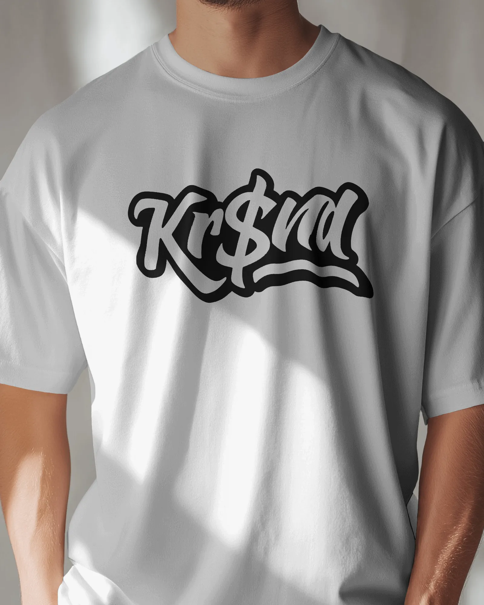 ['Premium KRSNA Graphic Typography Regular Fit T-shirt by YORD (T-Shirts) - photo 1 of 6', 'Premium KRSNA Graphic Typography Regular Fit T-shirt by YORD (T-Shirts) - photo 2 of 6', 'Premium KRSNA Graphic Typography Regular Fit T-shirt by YORD (T-Shirts) - photo 3 of 6', 'Premium KRSNA Graphic Typography Regular Fit T-shirt by YORD (T-Shirts) - photo 4 of 6', 'Premium KRSNA Graphic Typography Regular Fit T-shirt by YORD (T-Shirts) - photo 5 of 6', 'Premium KRSNA Graphic Typography Regular Fit T-shirt by YORD