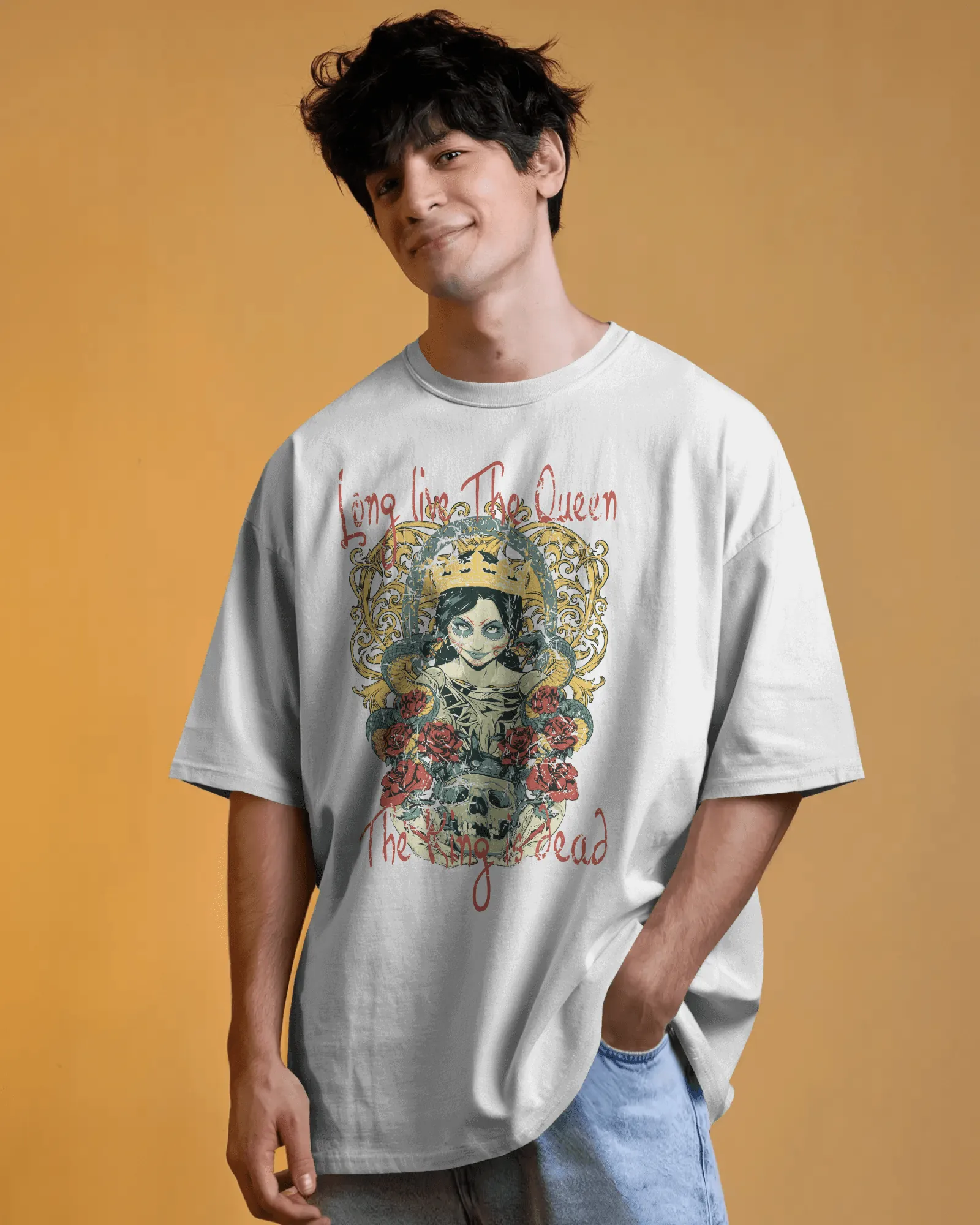 ["Premium 'Long Live The Queen' Gothic Art Oversized T-shirt by YORD (T-Shirts) - photo 1 of 10", "Premium 'Long Live The Queen' Gothic Art Oversized T-shirt by YORD (T-Shirts) - photo 2 of 10", "Premium 'Long Live The Queen' Gothic Art Oversized T-shirt by YORD (T-Shirts) - photo 3 of 10", "Premium 'Long Live The Queen' Gothic Art Oversized T-shirt by YORD (T-Shirts) - photo 4 of 10", "Premium 'Long Live The Queen' Gothic Art Oversized T-shirt by YORD (T-Shirts) - photo 5 of 10", "Premium 'Long Live The Qu