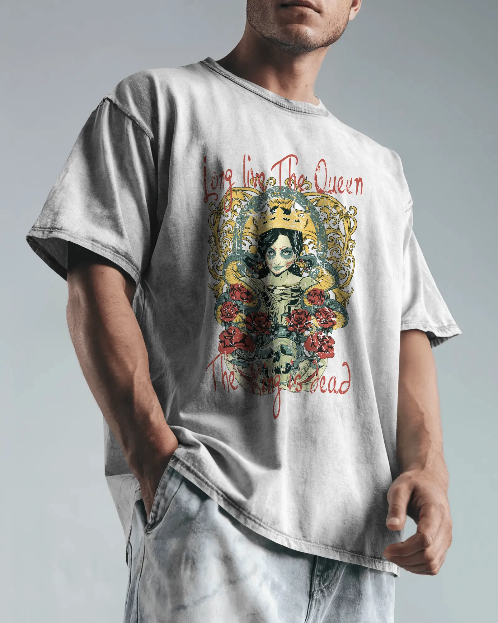 ["Premium 'Long Live The Queen' Gothic Art Oversized T-shirt by YORD (T-Shirts) - photo 1 of 10", "Premium 'Long Live The Queen' Gothic Art Oversized T-shirt by YORD (T-Shirts) - photo 2 of 10", "Premium 'Long Live The Queen' Gothic Art Oversized T-shirt by YORD (T-Shirts) - photo 3 of 10", "Premium 'Long Live The Queen' Gothic Art Oversized T-shirt by YORD (T-Shirts) - photo 4 of 10", "Premium 'Long Live The Queen' Gothic Art Oversized T-shirt by YORD (T-Shirts) - photo 5 of 10", "Premium 'Long Live The Qu