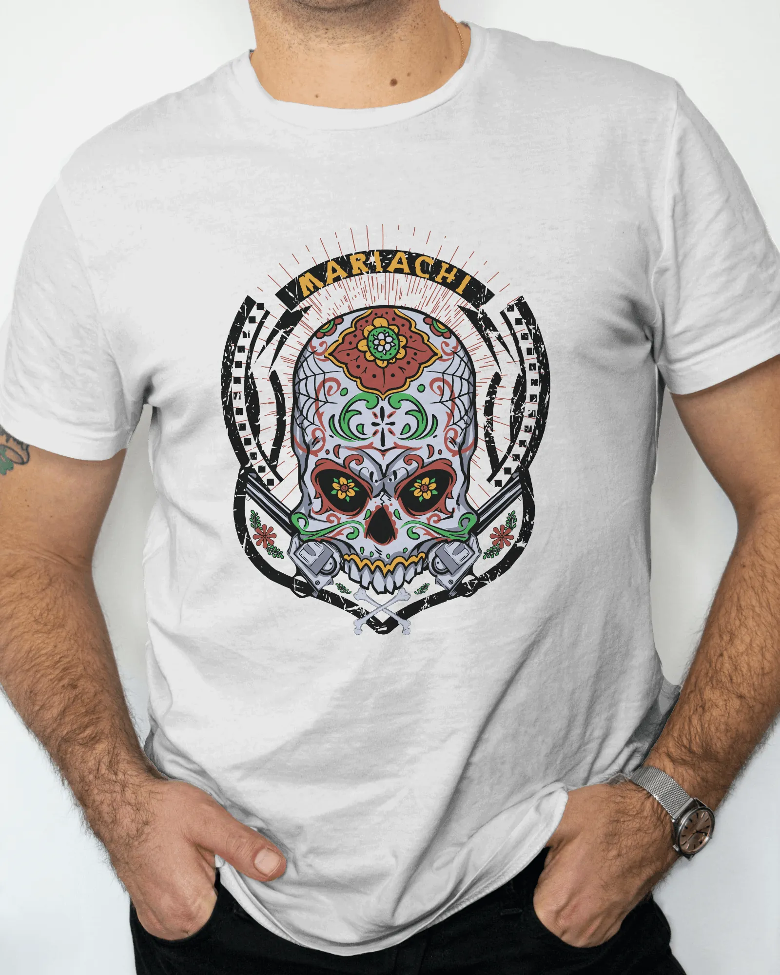 ['Premium Mariachi Sugar Skull Limited Edition T-shirt by YORD (T-Shirts) - photo 1 of 7', 'Premium Mariachi Sugar Skull Limited Edition T-shirt by YORD (T-Shirts) - photo 2 of 7', 'Premium Mariachi Sugar Skull Limited Edition T-shirt by YORD (T-Shirts) - photo 3 of 7', 'Premium Mariachi Sugar Skull Limited Edition T-shirt by YORD (T-Shirts) - photo 4 of 7', 'Premium Mariachi Sugar Skull Limited Edition T-shirt by YORD (T-Shirts) - photo 5 of 7', 'Premium Mariachi Sugar Skull Limited Edition T-shirt by YORD