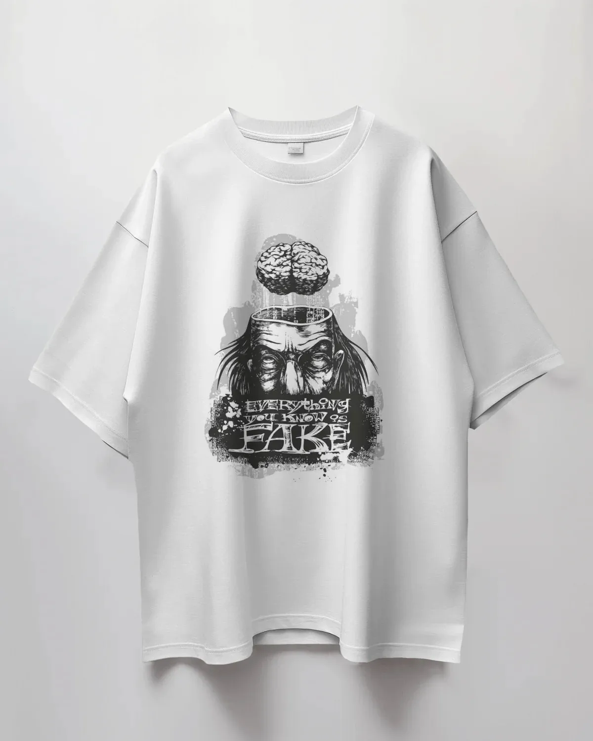 ["Premium Mind Illusion 'Everything Fake' Oversized T-Shirt by YORD (T-Shirts) - photo 1 of 8", "Premium Mind Illusion 'Everything Fake' Oversized T-Shirt by YORD (T-Shirts) - photo 2 of 8", "Premium Mind Illusion 'Everything Fake' Oversized T-Shirt by YORD (T-Shirts) - photo 3 of 8", "Premium Mind Illusion 'Everything Fake' Oversized T-Shirt by YORD (T-Shirts) - photo 4 of 8", "Premium Mind Illusion 'Everything Fake' Oversized T-Shirt by YORD (T-Shirts) - photo 5 of 8", "Premium Mind Illusion 'Everything F