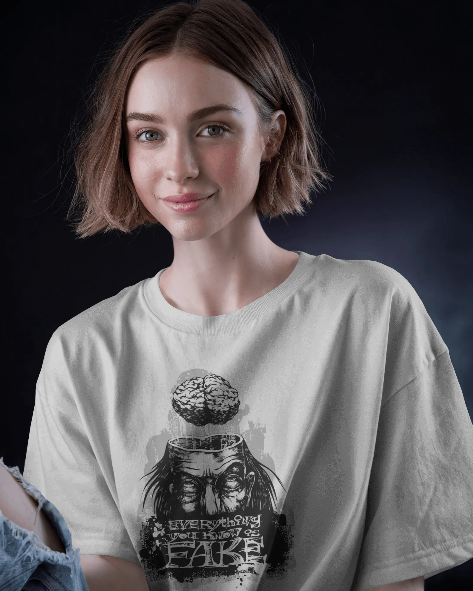 ["Premium Mind Illusion 'Everything Fake' Oversized T-Shirt by YORD (T-Shirts) - photo 1 of 8", "Premium Mind Illusion 'Everything Fake' Oversized T-Shirt by YORD (T-Shirts) - photo 2 of 8", "Premium Mind Illusion 'Everything Fake' Oversized T-Shirt by YORD (T-Shirts) - photo 3 of 8", "Premium Mind Illusion 'Everything Fake' Oversized T-Shirt by YORD (T-Shirts) - photo 4 of 8", "Premium Mind Illusion 'Everything Fake' Oversized T-Shirt by YORD (T-Shirts) - photo 5 of 8", "Premium Mind Illusion 'Everything F