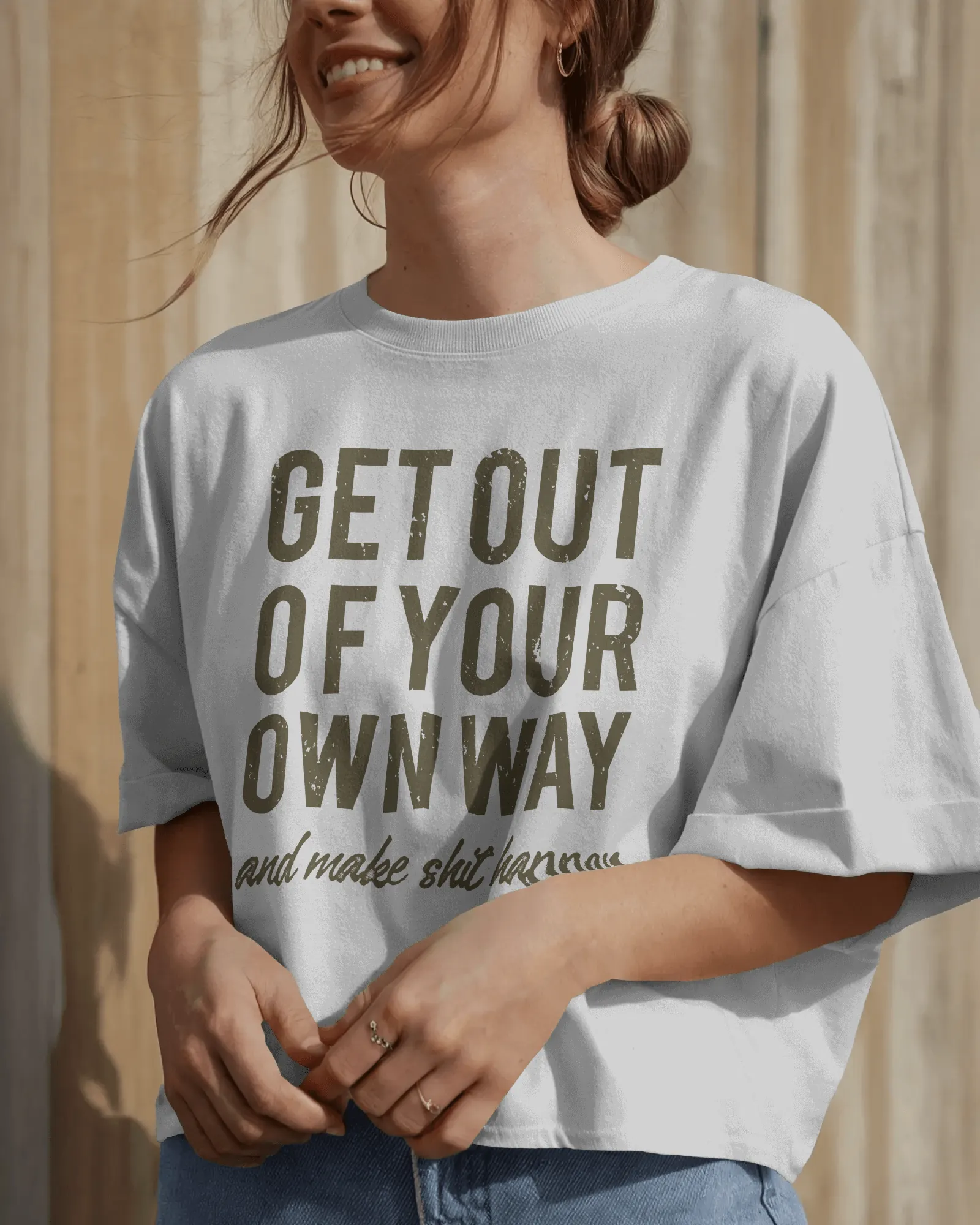 ["Premium Motivational 'Get Out Of Your Way' Oversized T-shirt by YORD (T-Shirts) - photo 1 of 9", "Premium Motivational 'Get Out Of Your Way' Oversized T-shirt by YORD (T-Shirts) - photo 2 of 9", "Premium Motivational 'Get Out Of Your Way' Oversized T-shirt by YORD (T-Shirts) - photo 3 of 9", "Premium Motivational 'Get Out Of Your Way' Oversized T-shirt by YORD (T-Shirts) - photo 4 of 9", "Premium Motivational 'Get Out Of Your Way' Oversized T-shirt by YORD (T-Shirts) - photo 5 of 9", "Premium Motivational