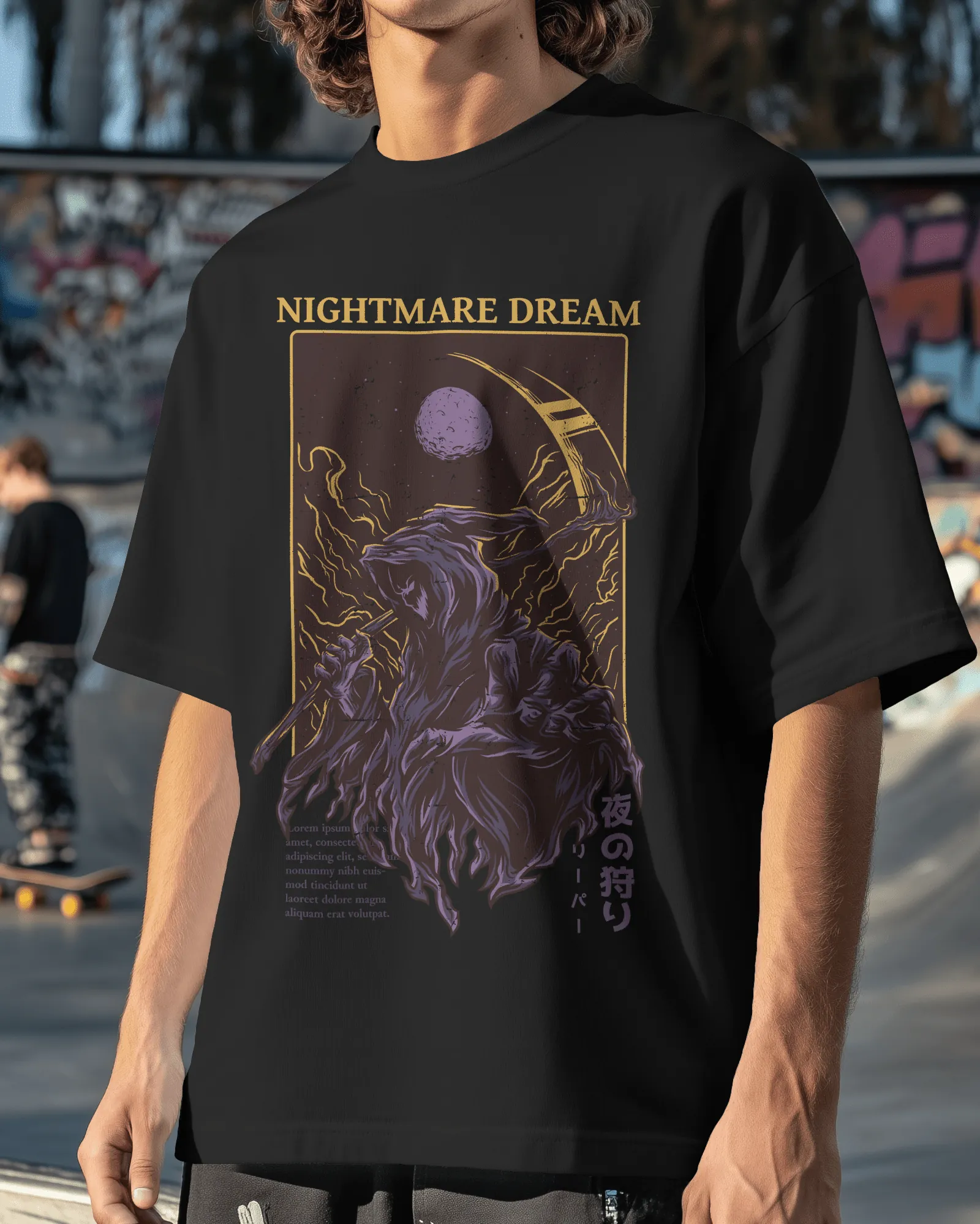 ['Premium Nightmare Dream Oversized Gothic T-shirt | Limited Edition by YORD (T-Shirts) - photo 1 of 11', 'Premium Nightmare Dream Oversized Gothic T-shirt | Limited Edition by YORD (T-Shirts) - photo 2 of 11', 'Premium Nightmare Dream Oversized Gothic T-shirt | Limited Edition by YORD (T-Shirts) - photo 3 of 11', 'Premium Nightmare Dream Oversized Gothic T-shirt | Limited Edition by YORD (T-Shirts) - photo 4 of 11', 'Premium Nightmare Dream Oversized Gothic T-shirt | Limited Edition by YORD (T-Shirts) - ph