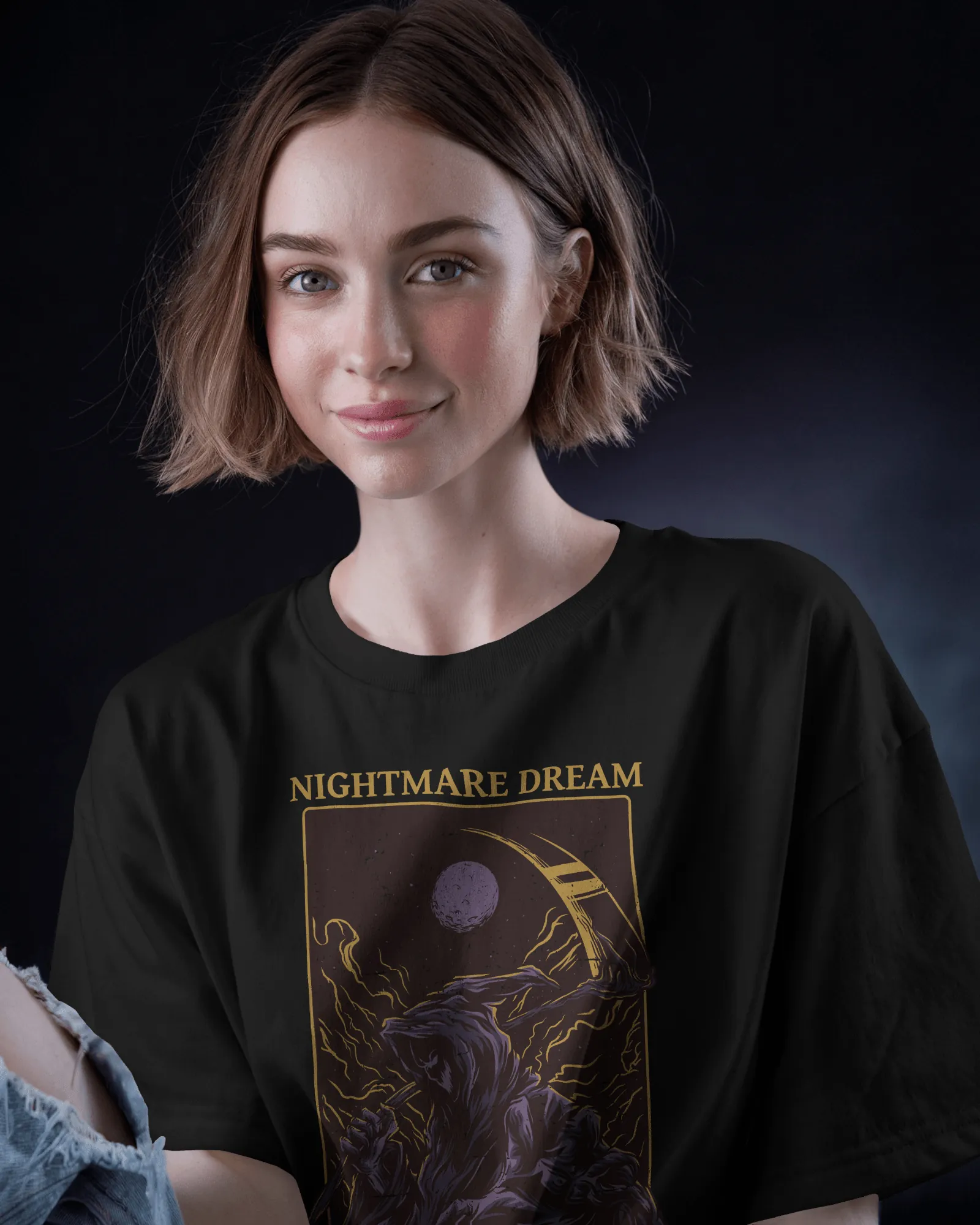 ['Premium Nightmare Dream Oversized Gothic T-shirt | Limited Edition by YORD (T-Shirts) - photo 1 of 11', 'Premium Nightmare Dream Oversized Gothic T-shirt | Limited Edition by YORD (T-Shirts) - photo 2 of 11', 'Premium Nightmare Dream Oversized Gothic T-shirt | Limited Edition by YORD (T-Shirts) - photo 3 of 11', 'Premium Nightmare Dream Oversized Gothic T-shirt | Limited Edition by YORD (T-Shirts) - photo 4 of 11', 'Premium Nightmare Dream Oversized Gothic T-shirt | Limited Edition by YORD (T-Shirts) - ph