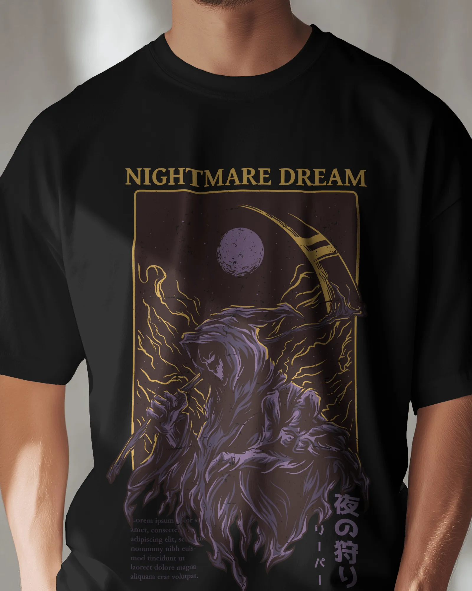 ['Premium Nightmare Dream Reaper Gothic T-Shirt by YORD (T-Shirts) - photo 1 of 5', 'Premium Nightmare Dream Reaper Gothic T-Shirt by YORD (T-Shirts) - photo 2 of 5', 'Premium Nightmare Dream Reaper Gothic T-Shirt by YORD (T-Shirts) - photo 3 of 5', 'Premium Nightmare Dream Reaper Gothic T-Shirt by YORD (T-Shirts) - photo 4 of 5', 'Premium Nightmare Dream Reaper Gothic T-Shirt by YORD (T-Shirts) - photo 5 of 5']